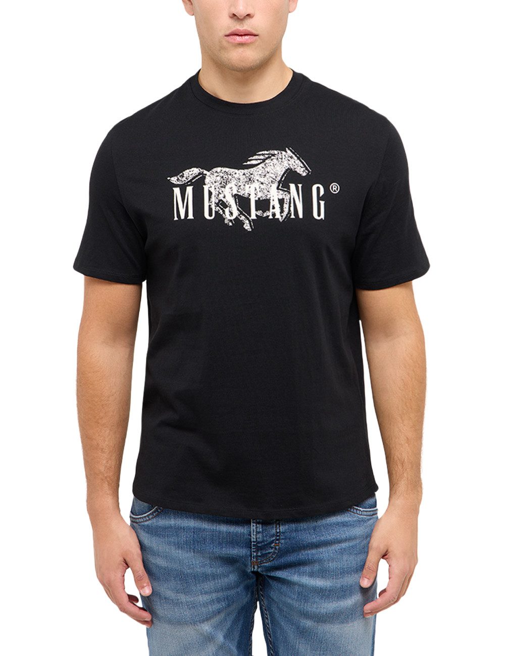 MUSTANG T-Shirt Austin-Logoprint Regular fit