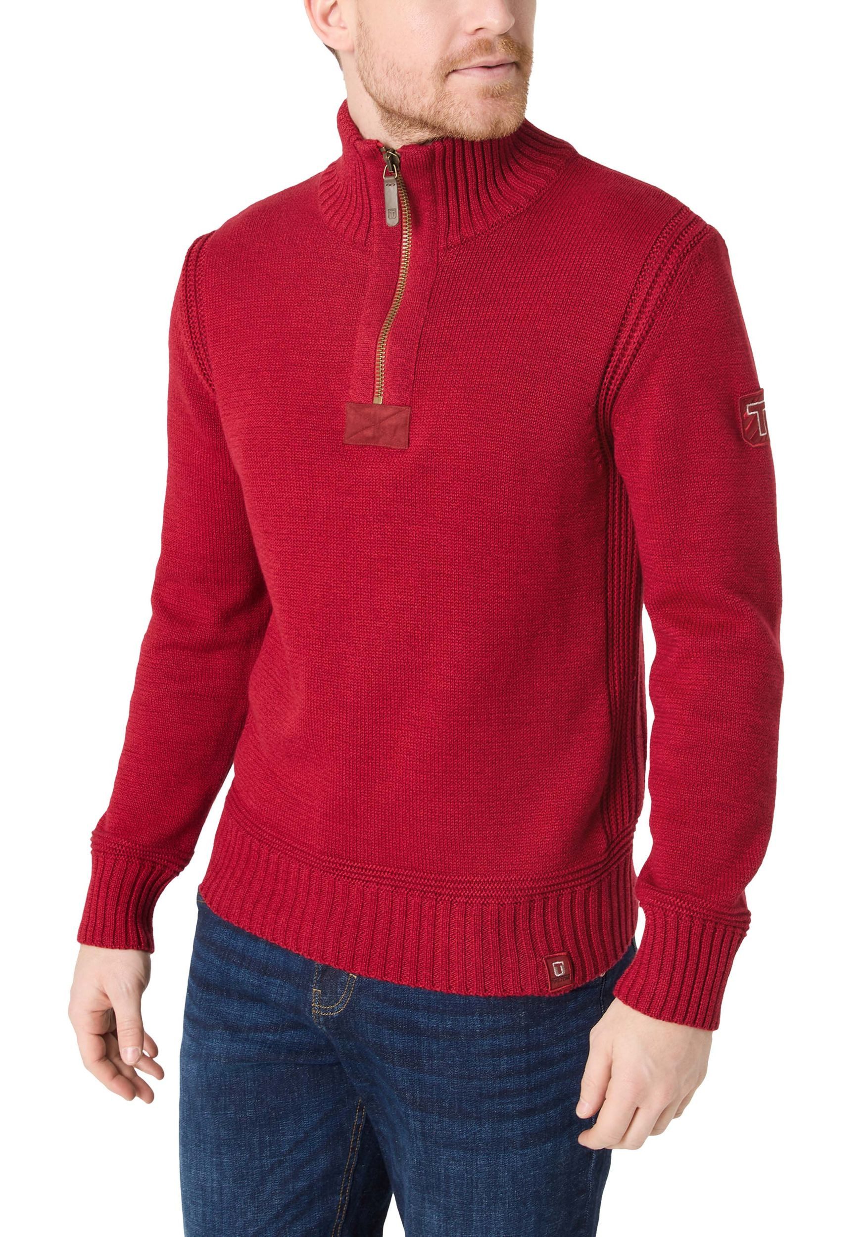 TIMEZONE Strickpullover Stilvoller Pullover mit Reißverschluss-Design (1-tl günstig online kaufen