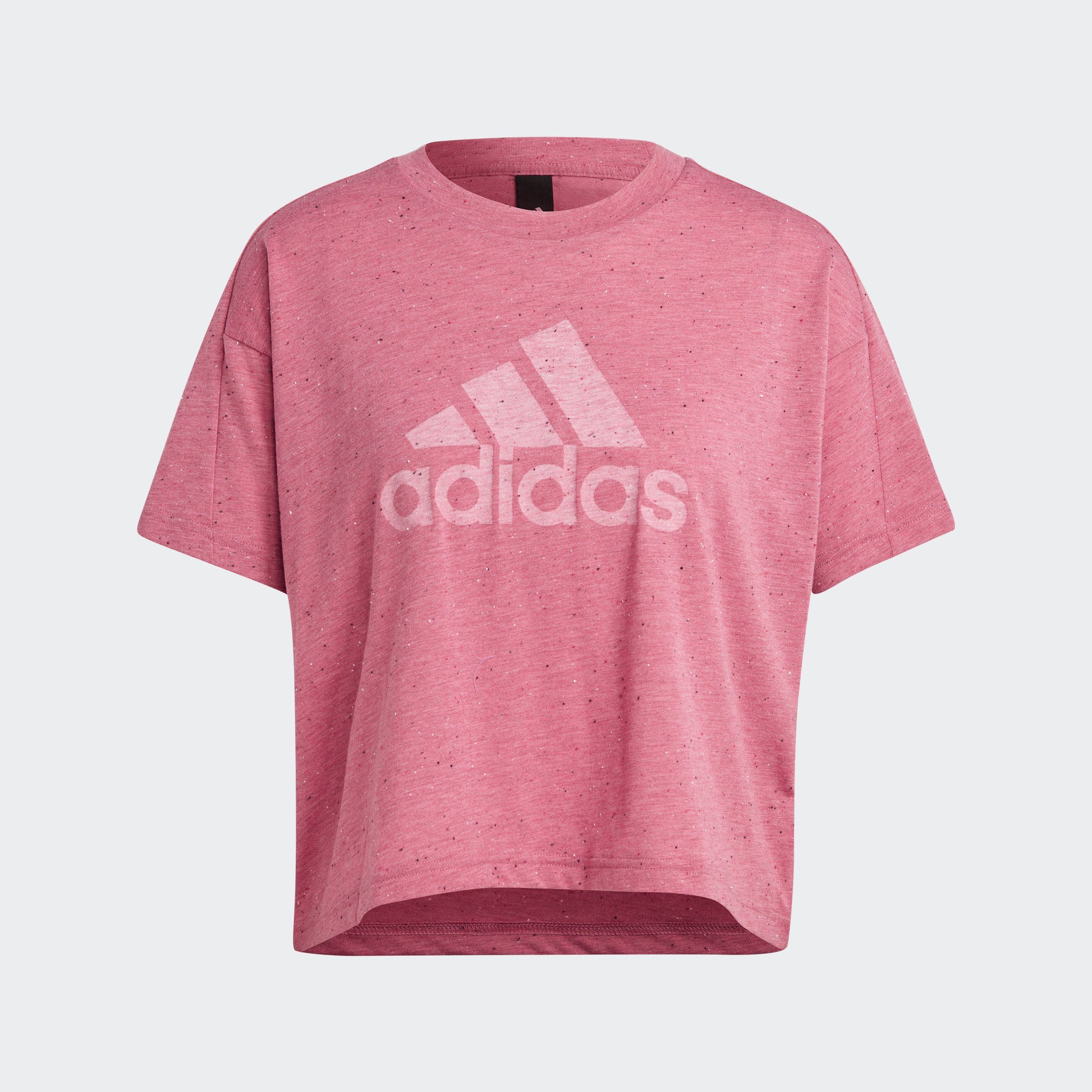 adidas Sportswear T-Shirt Pink White FUTURE Strata WINNERS Mel. / ICONS