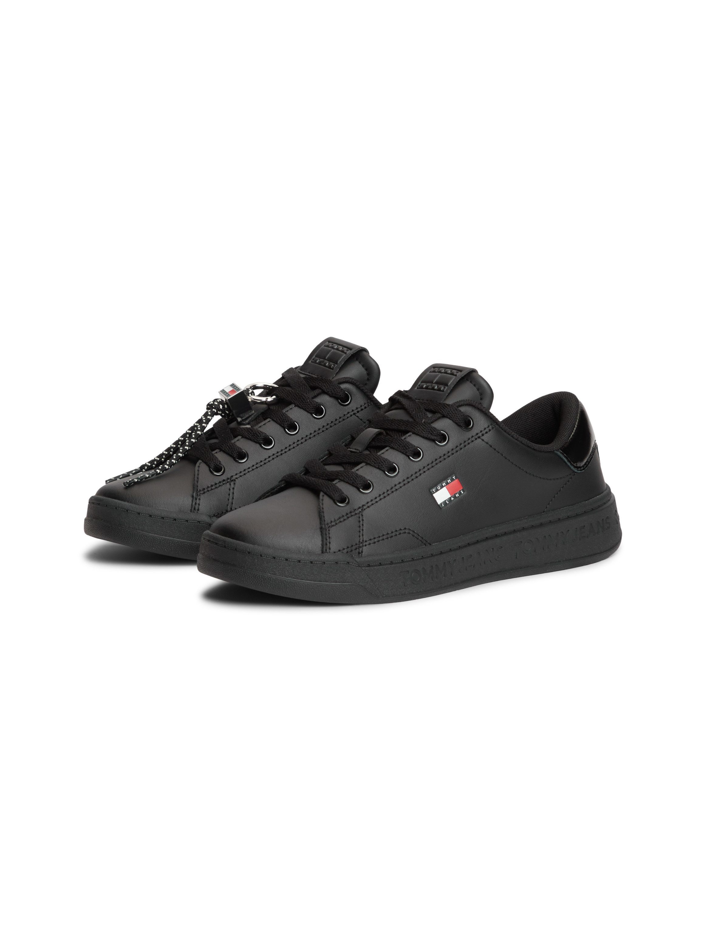 Tommy Jeans TJW LOGO SNEAKER Plateausneaker Schnürer, Freizeitschuh, Halbschuh mit Label Flagge