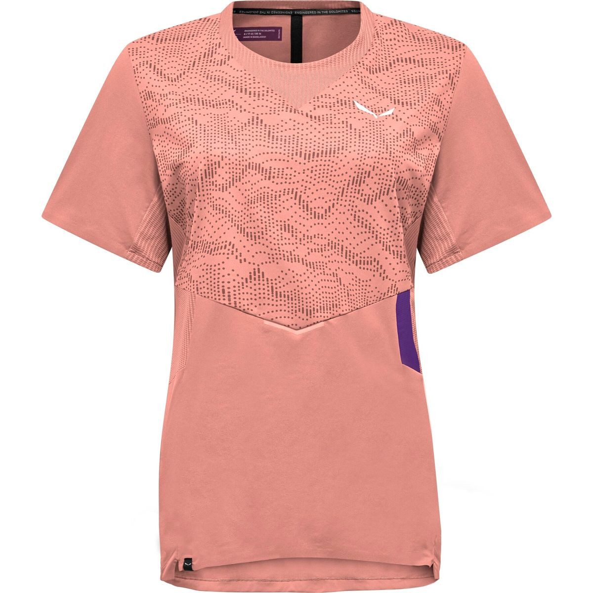 Salewa Kurzarmshirt Pedroc Tech Dry'ton T-shirt W Perfektes Damen-Baselayer für Outdoor-Abenteuer mit atmungsaktivem