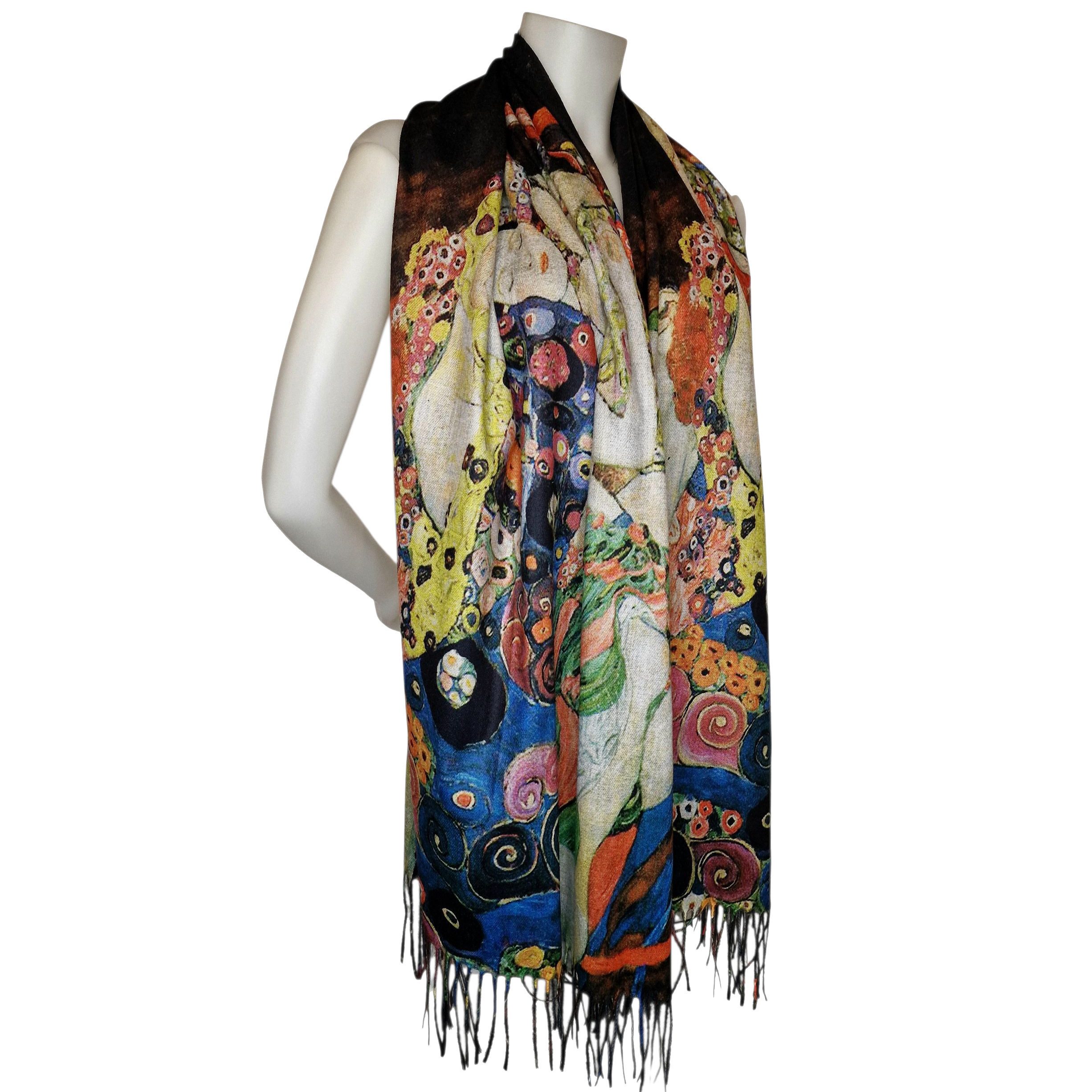 Dark-Desires Schal Warmer Schal mit Kunstmuster "Die Jungfrauen" von Gustav günstig online kaufen