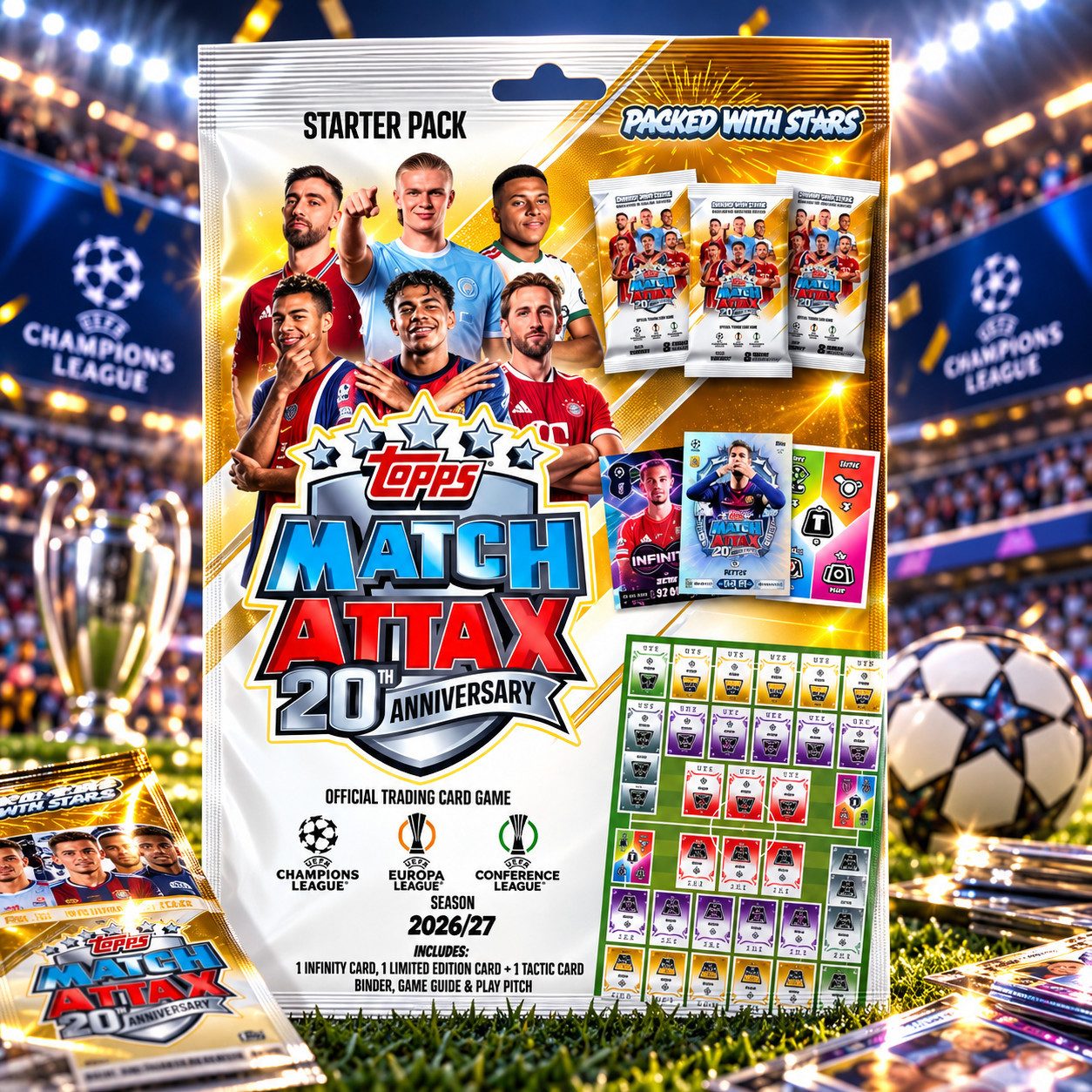 Topps Sammelkarte 2026/27 Topps UCC Champions League Match Attax Starterpack
