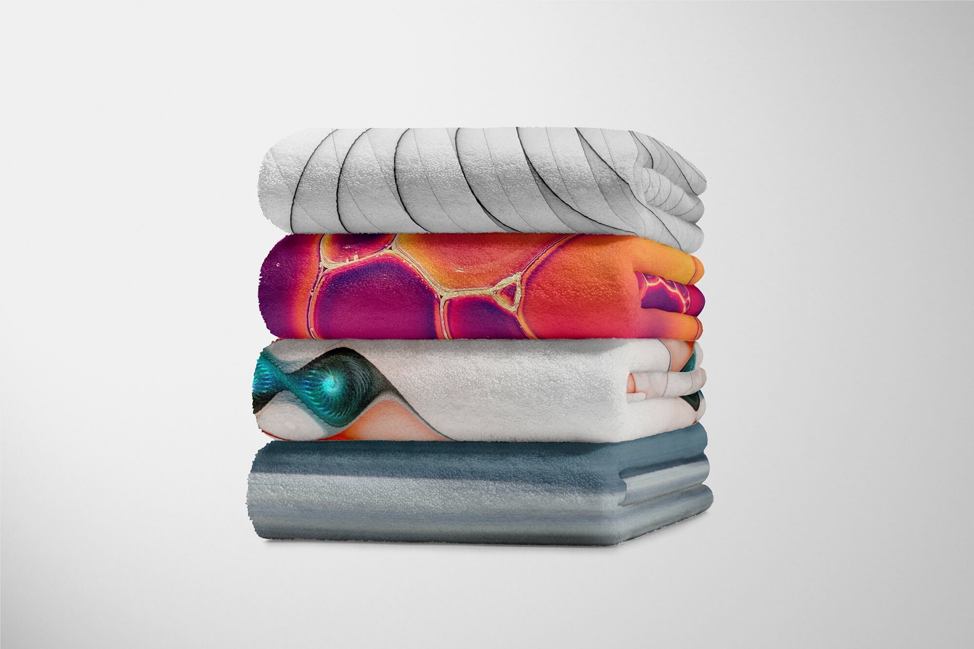 Sinus Art Handtücher Handtuch Handtuch (1-St), schönes Abstrakt Saunatuch Fotomotiv mit Muster, Baumwolle-Polyester-Mix Kuscheldecke Strandhandtuch