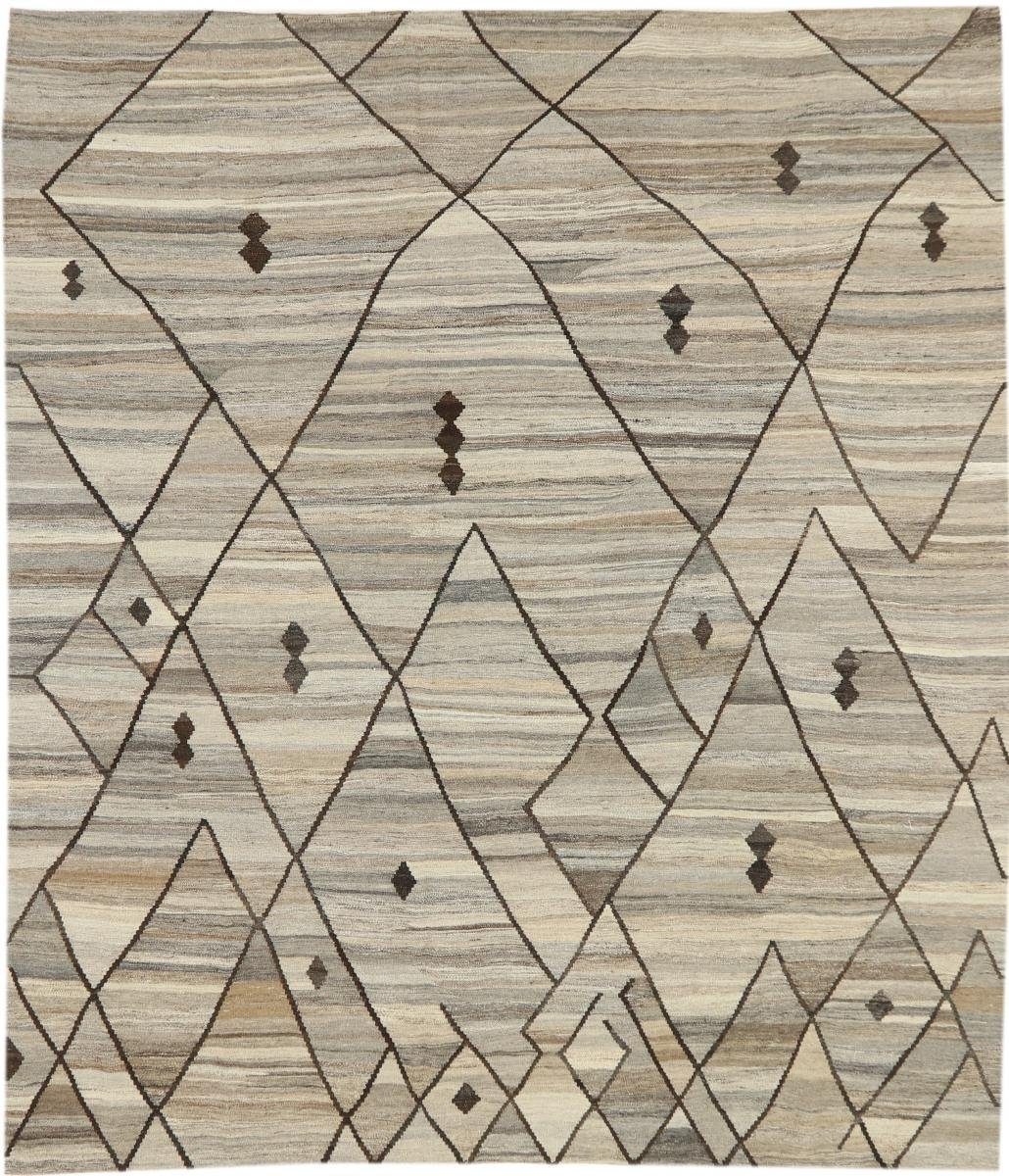Orientteppich Kelim Berber Design 257x296 Handgewebter Moderner Orientteppich, Nain Trading, rechteckig, Höhe: 3 mm