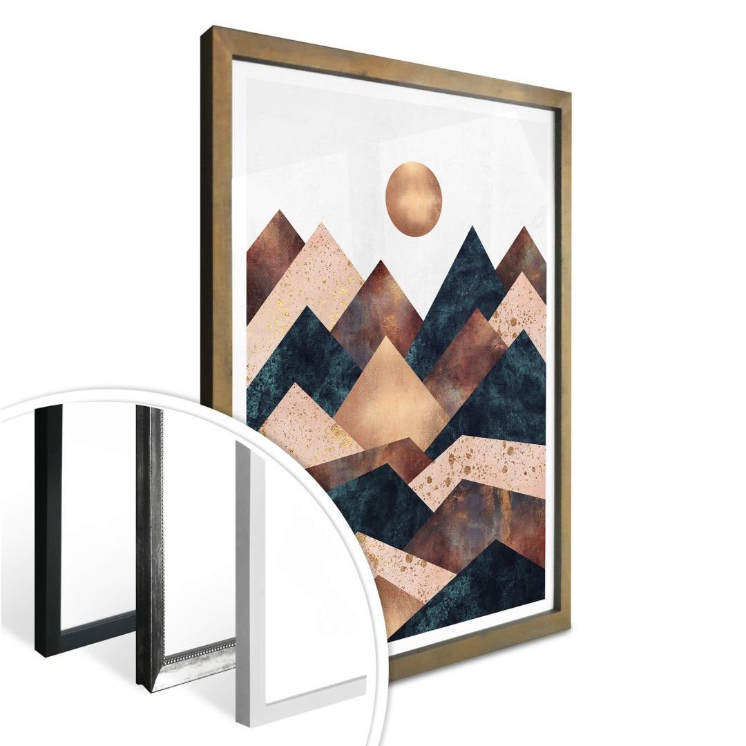 K&L Wall Art Poster Wandbild Déco Deko Berge, Küche Art Fredriksson modern Wohnzimmer Poster Herbst