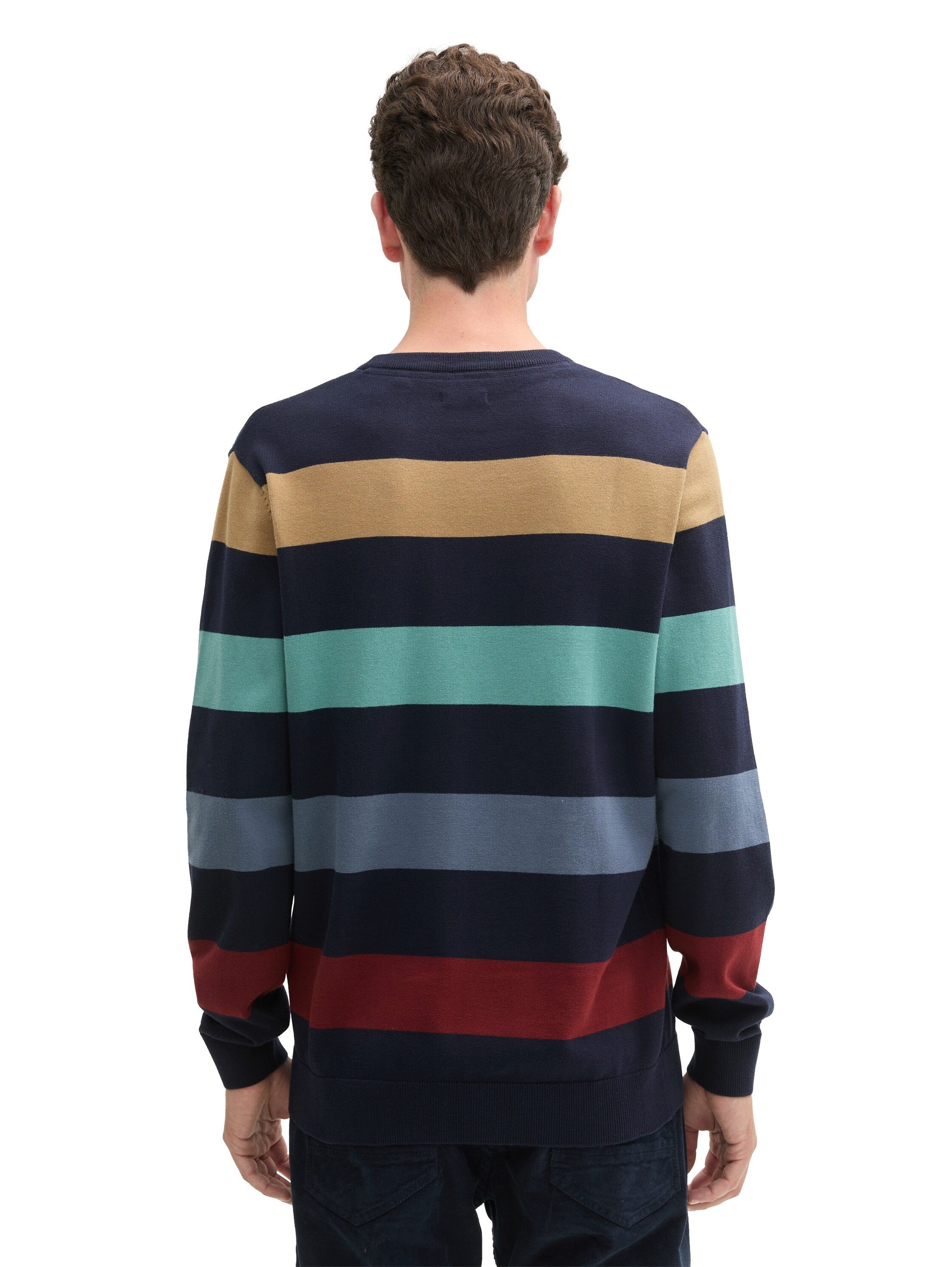 TOM TAILOR Strickpullover mit Blockstreifen günstig online kaufen
