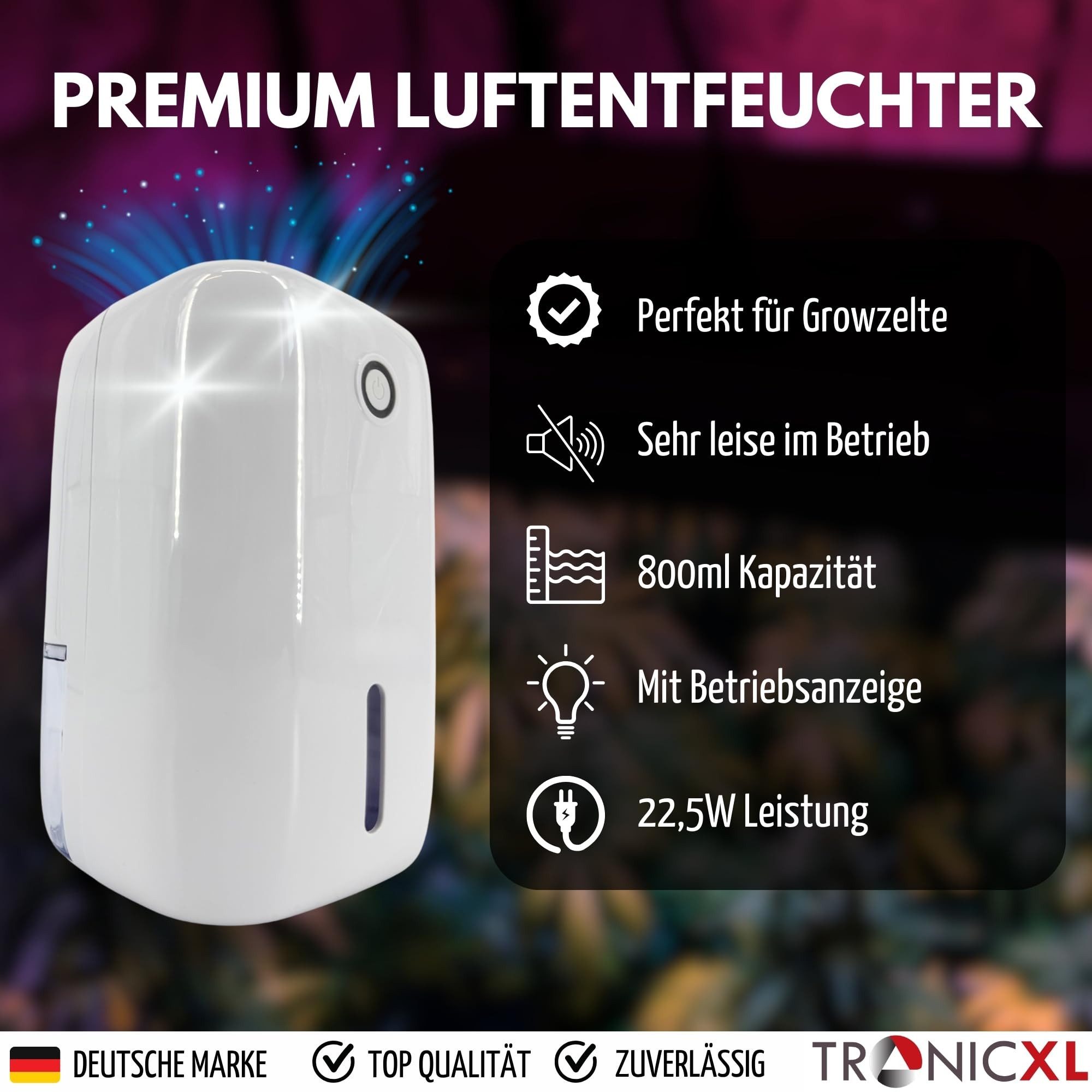 TronicXL Luftwäscher Grow Luftentfeuchter elektrisch für günstig online kaufen