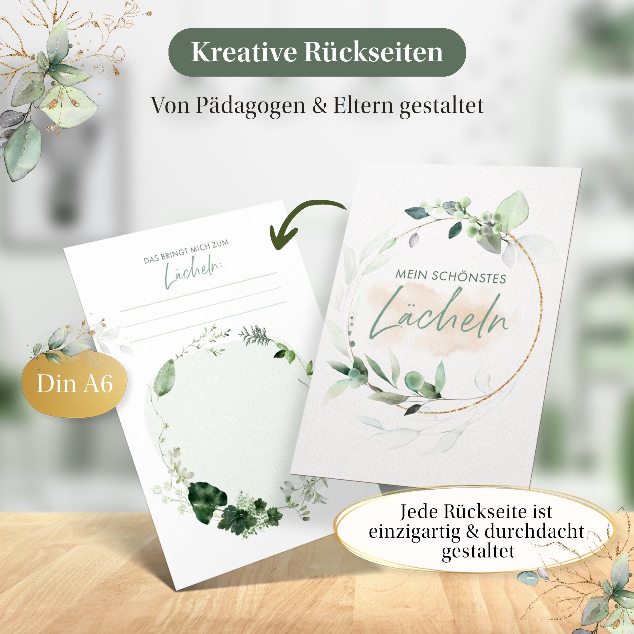 Eulentaler Geschenkkarte I 48 Meilensteinkarten I Mein 1. Jahr I, Von Pädagogen gestaltet I Mit handgemalte Illustrationen