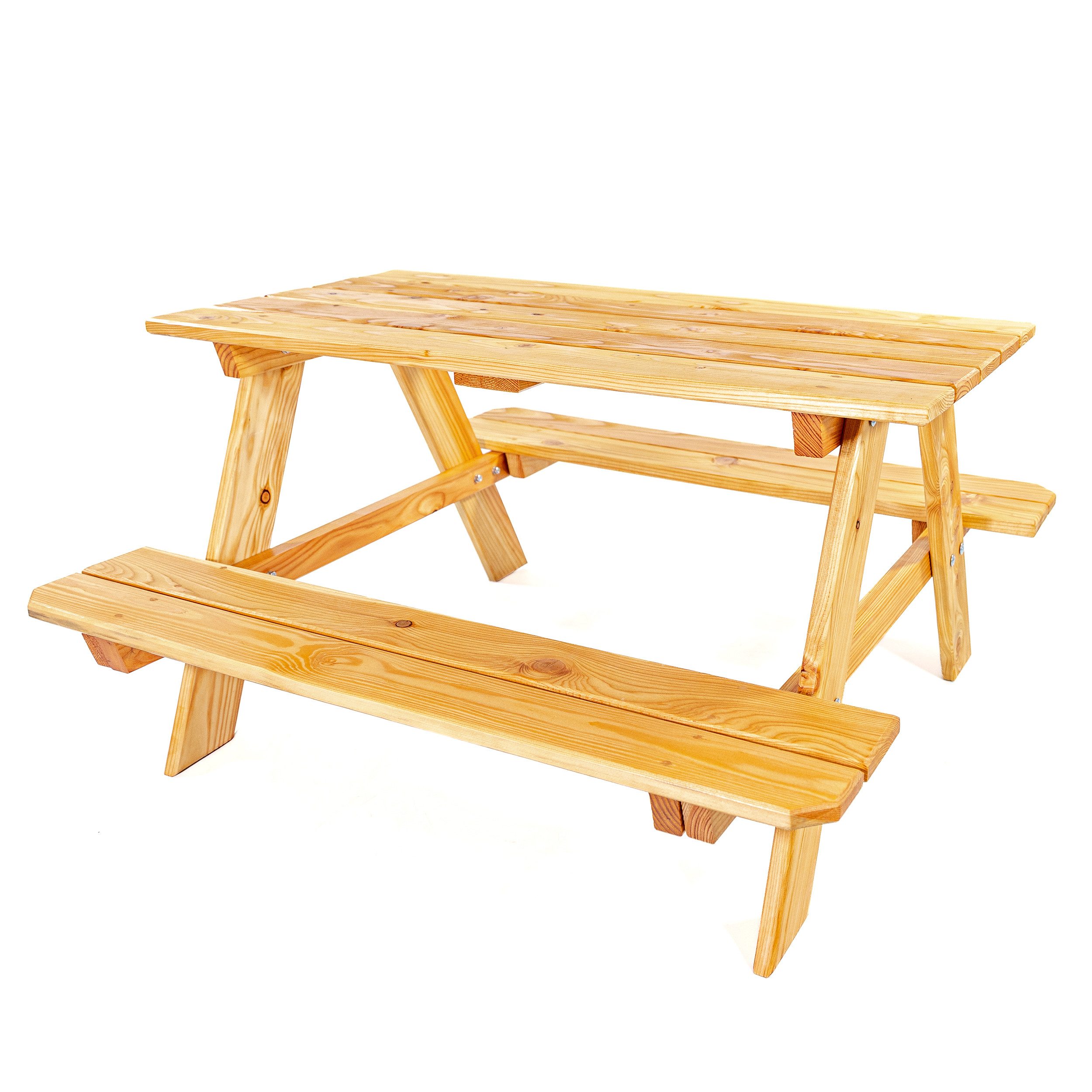 Lemodo Garten-Kindersitzgruppe Picknicktisch aus Lärchenholz Kindersitzgruppe Outdoor