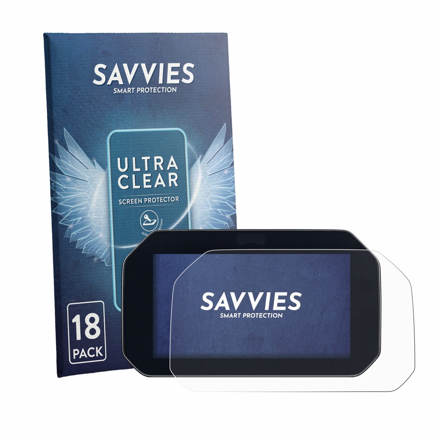 Savvies Displayschutzfolie Schutzfolie für BMW S 1000 XR 2026 Connectivity TFT 6.5", 18 Stück, Displayschutz Schutz Folie Klar Transparent