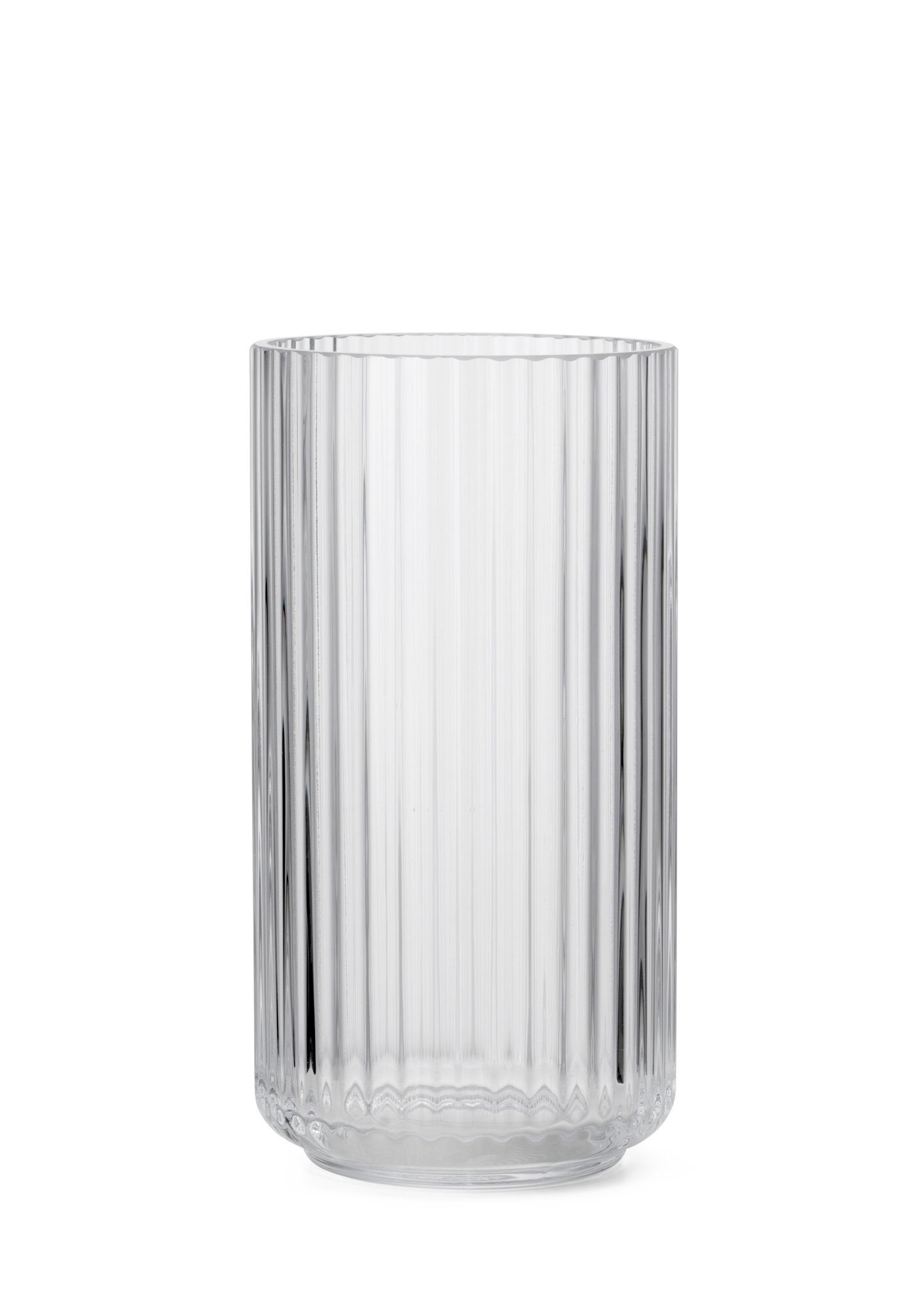 Lyngby Porcelæn Dekovase Lyngby Porcelæn Lyngby Vase H20.5 klar mundgeblasenes glas