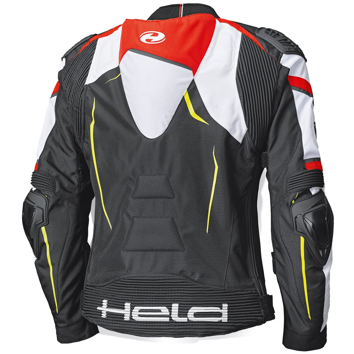 Held Biker Fashion Motorradjacke Held Safer SRX Tourenjacke schwarz / weiß / rot atmungsaktiv