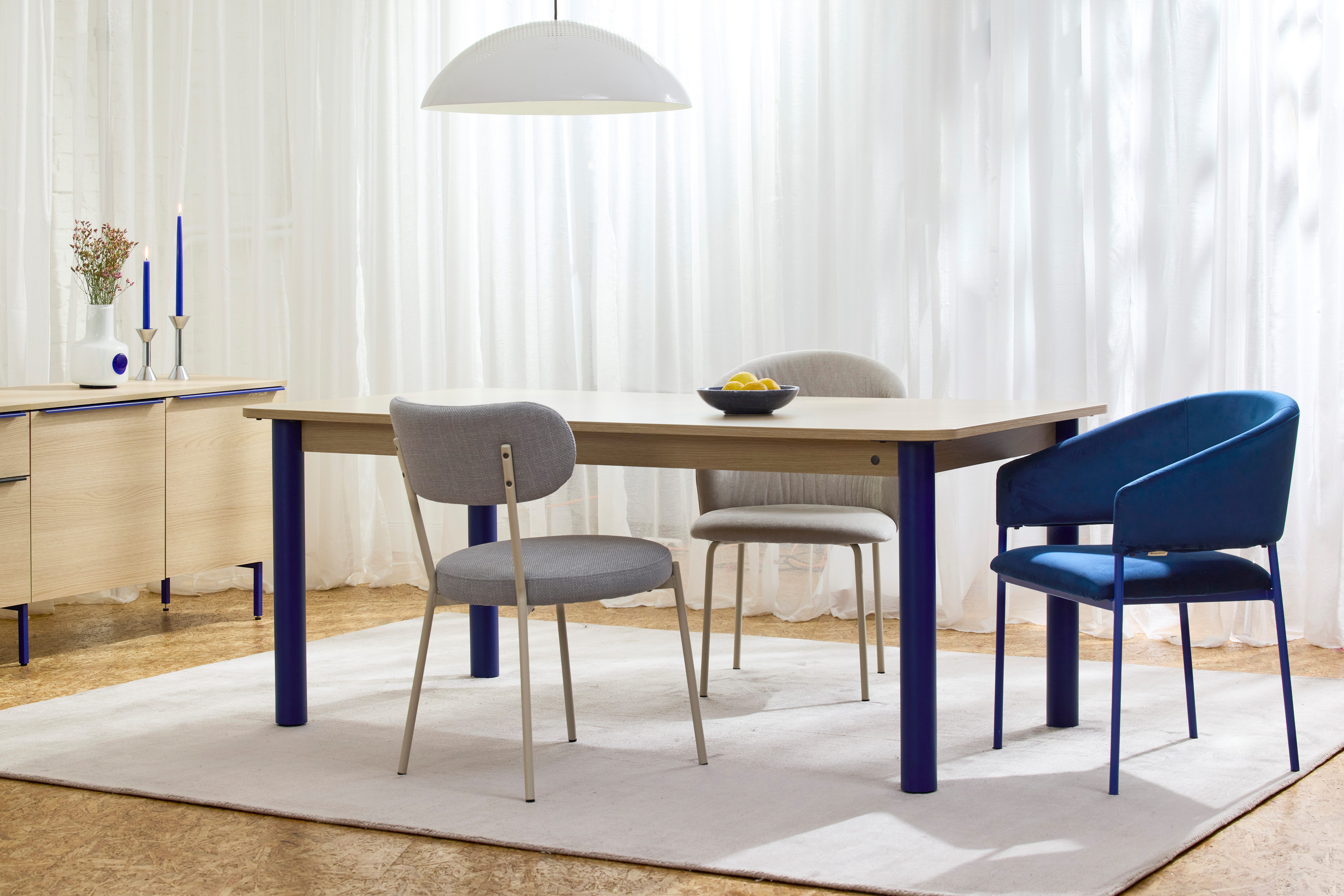 TOM TAILOR HOME Esstisch COLOR TABLE (1-St), Esstisch, 4-Fuß, 3 Größen, 3 Dekorfarben, 4 Fußfarben, ABS-Kante