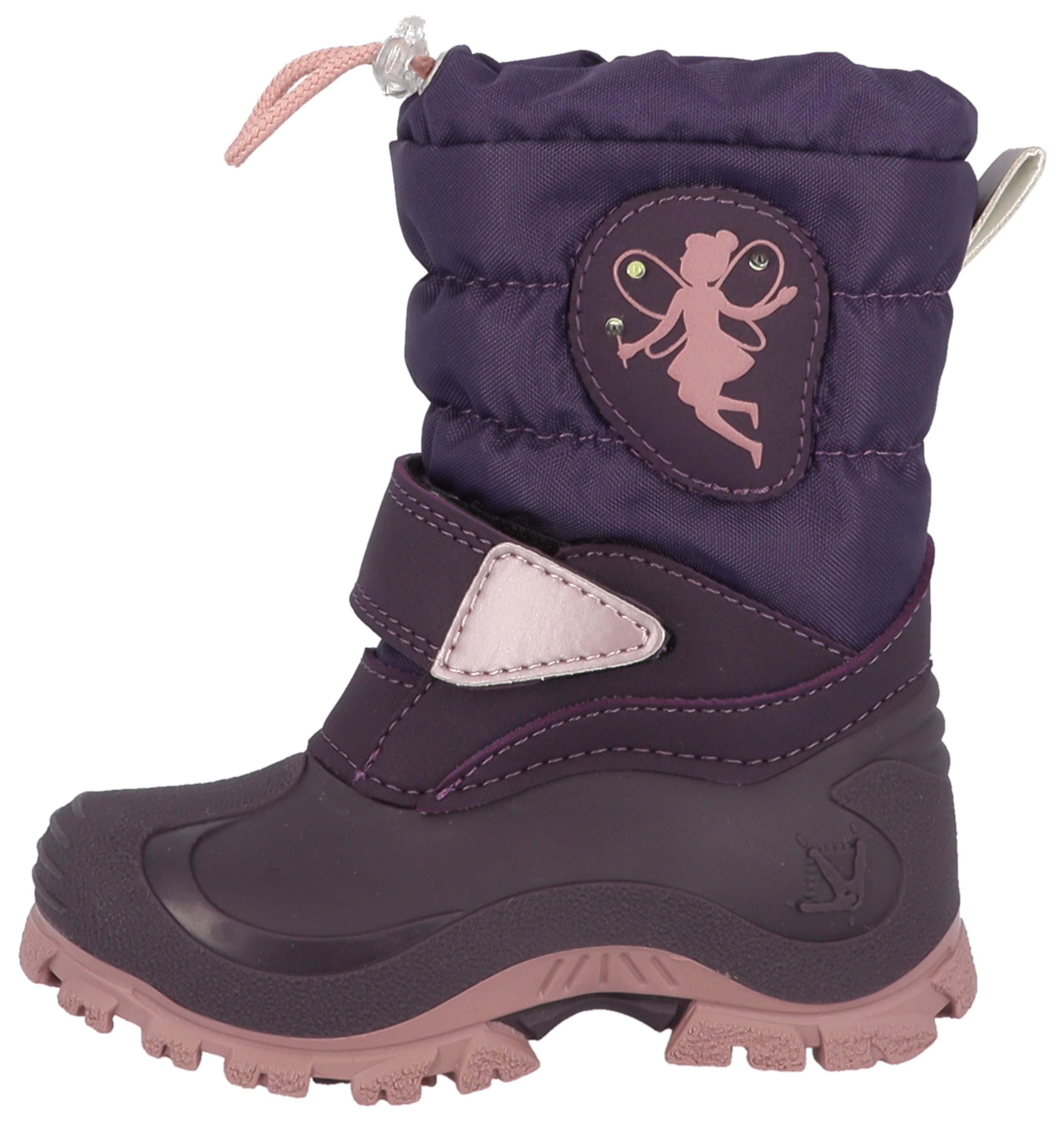 Lurchi Flix, Blinkschuh Snowboots Winterstiefel mit Feen-Aufnäher, Größenschablone zum Download