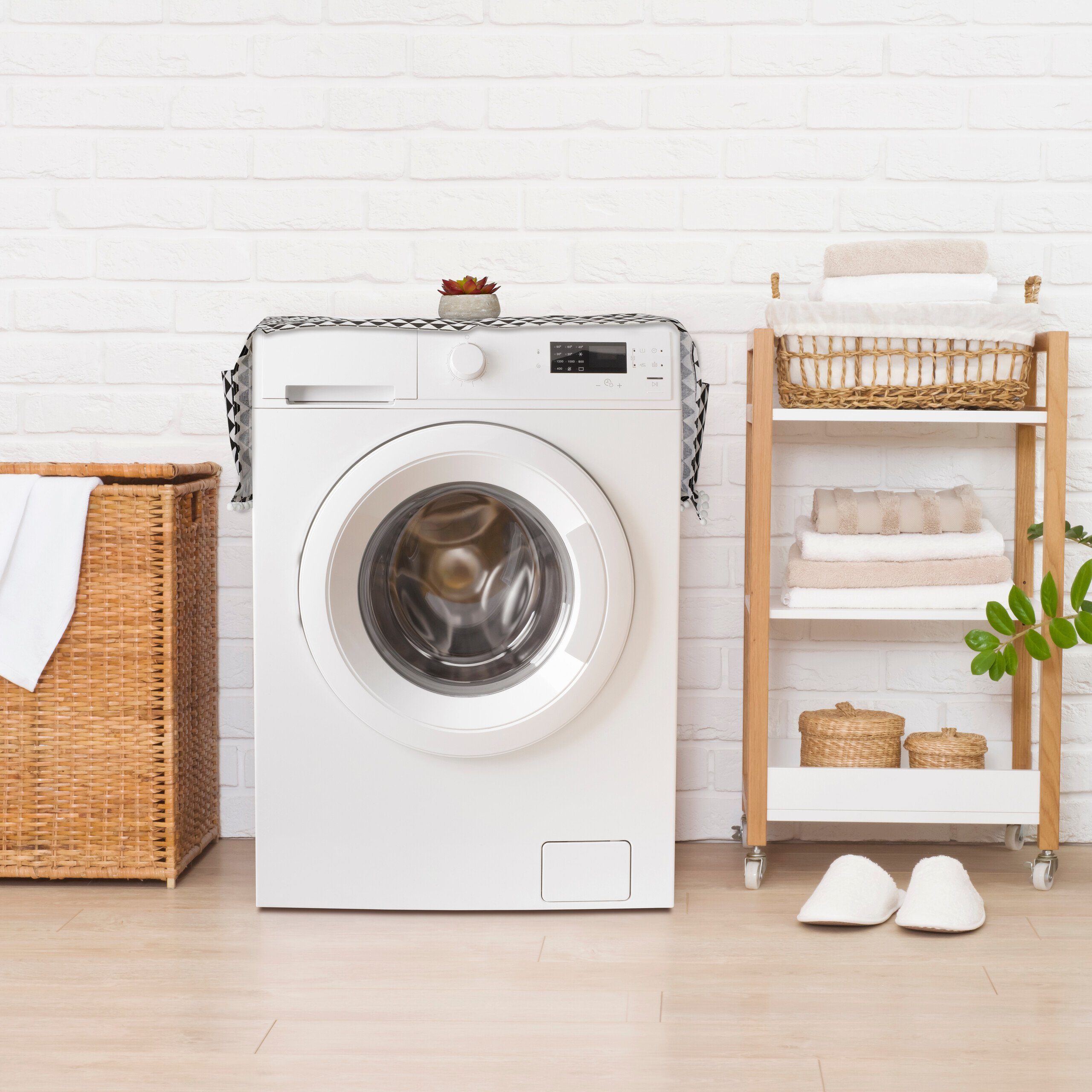 relaxdays Antirutschmatte Waschmaschinenauflage mit Taschen