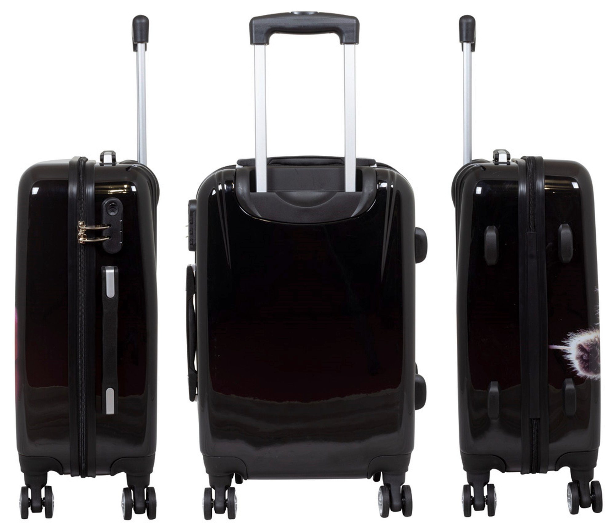MONOPOL® Trolley Trolley-Koffer-Set - Katze - 3-teilig - 74 + 64 + 54 cm - Hartschale