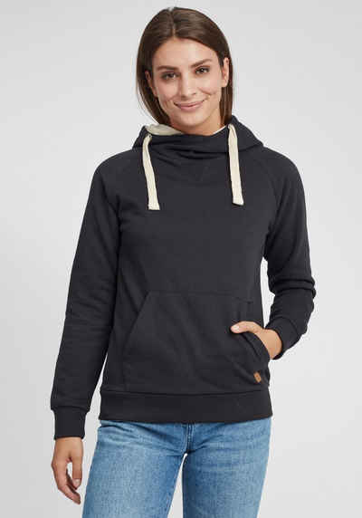 OXMO Hoodie OXJulia Kapuzenpullover mit Cross-Over Kragen