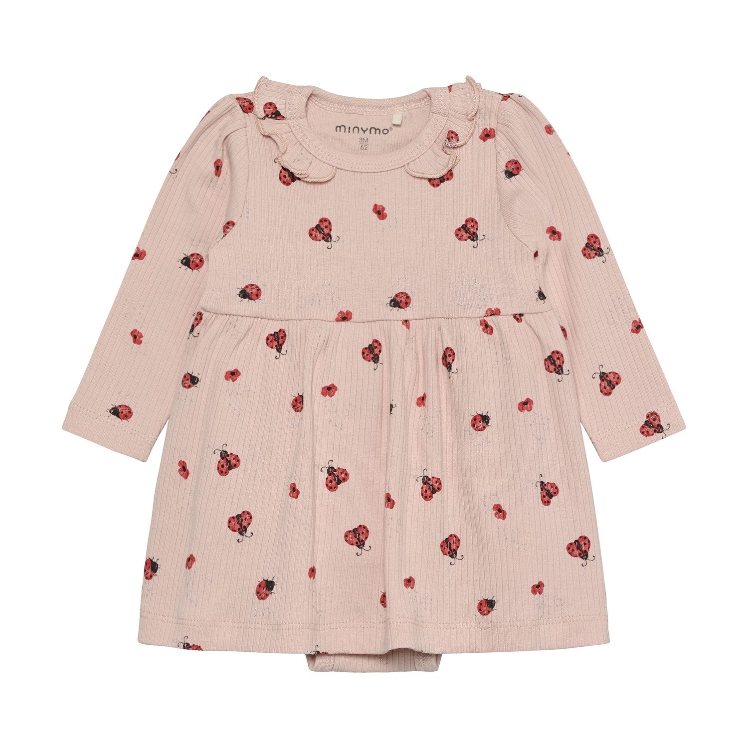 Bodykleid Baby Mädchen Bodykleid Baumwolle Marienkäfer Langarm