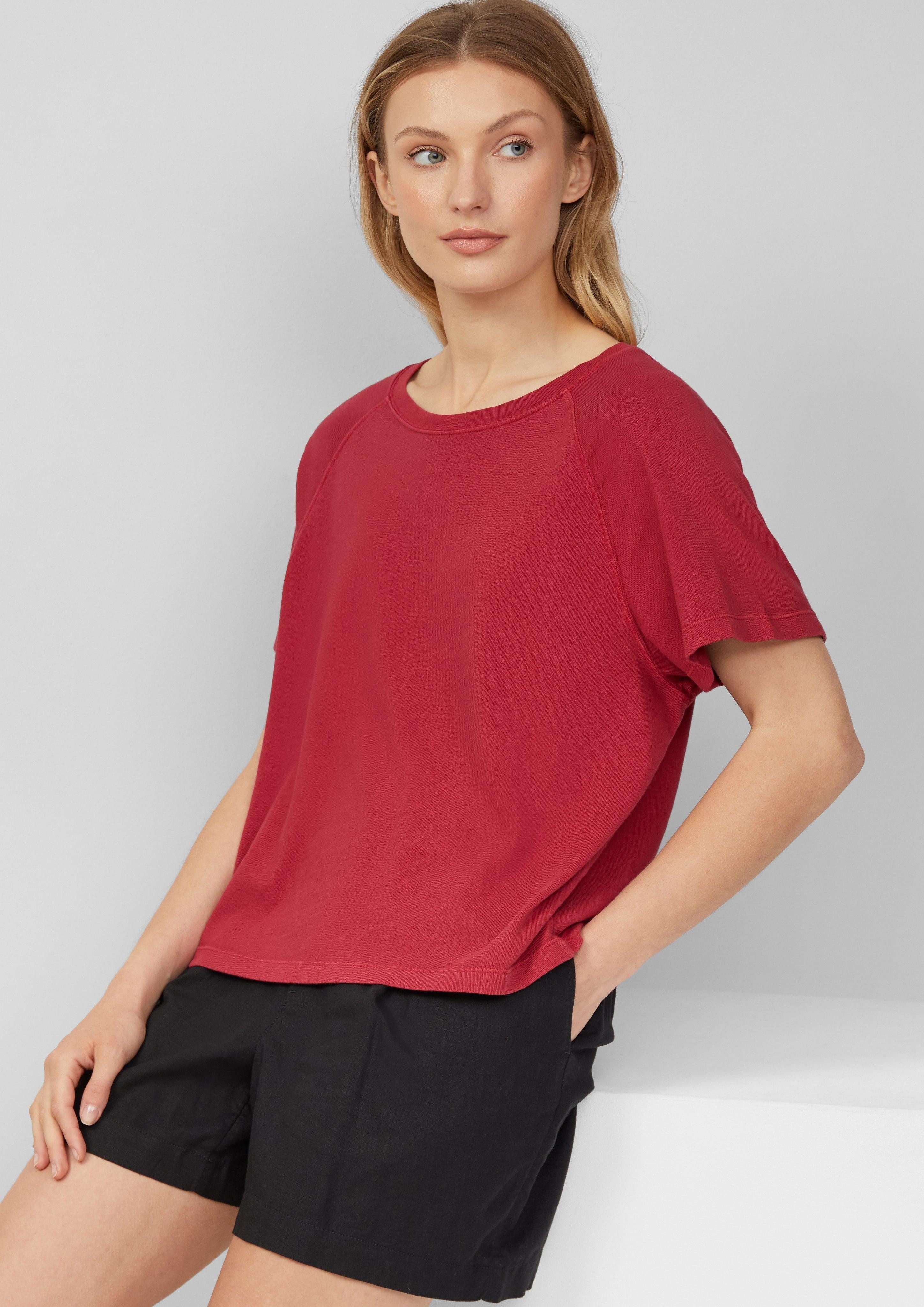 s.Oliver Kurzarmshirt Baumwoll-T-Shirt im Relaxed Fit günstig online kaufen