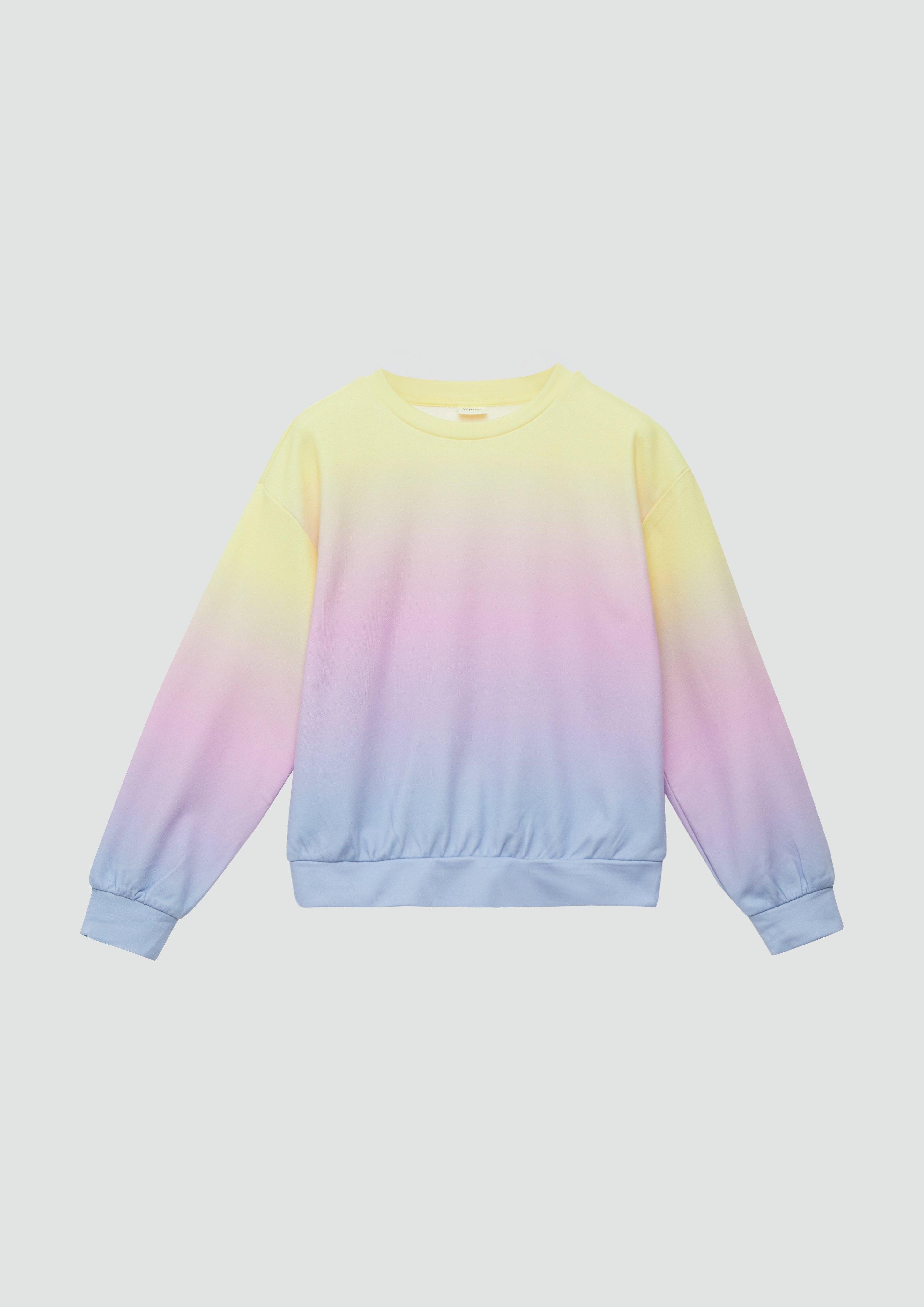 Sweatshirt Oversized Sweatshirt mit Farbverlauf