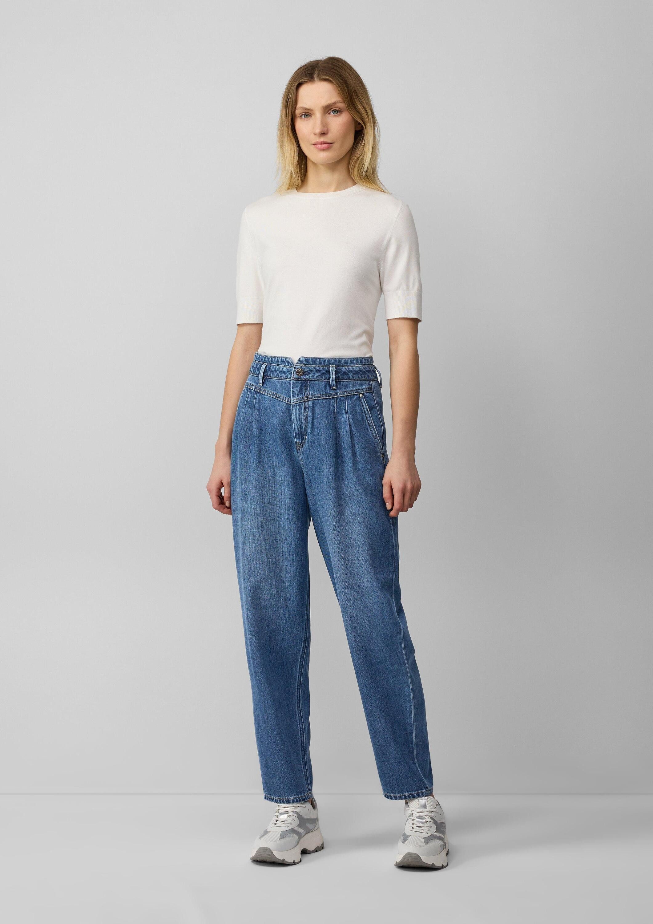 s.Oliver Regular-fit-Jeans Jeans-Hose Ankle-Jeans / Relaxed Fit / High Rise / Barrel Leg