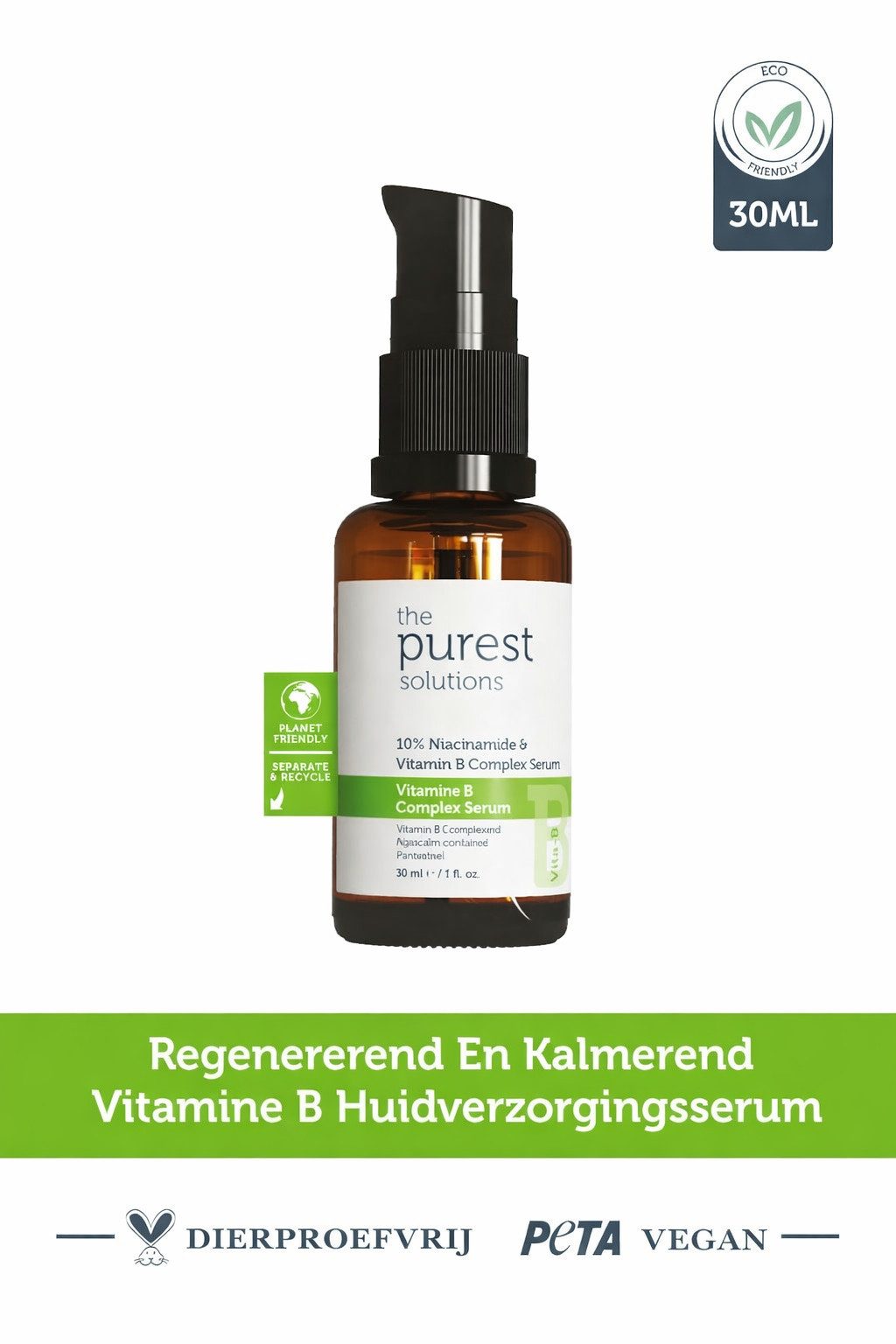 The Purest Solutions Anti-Falten-Serum Reines Lösungen B-Komplex Serum