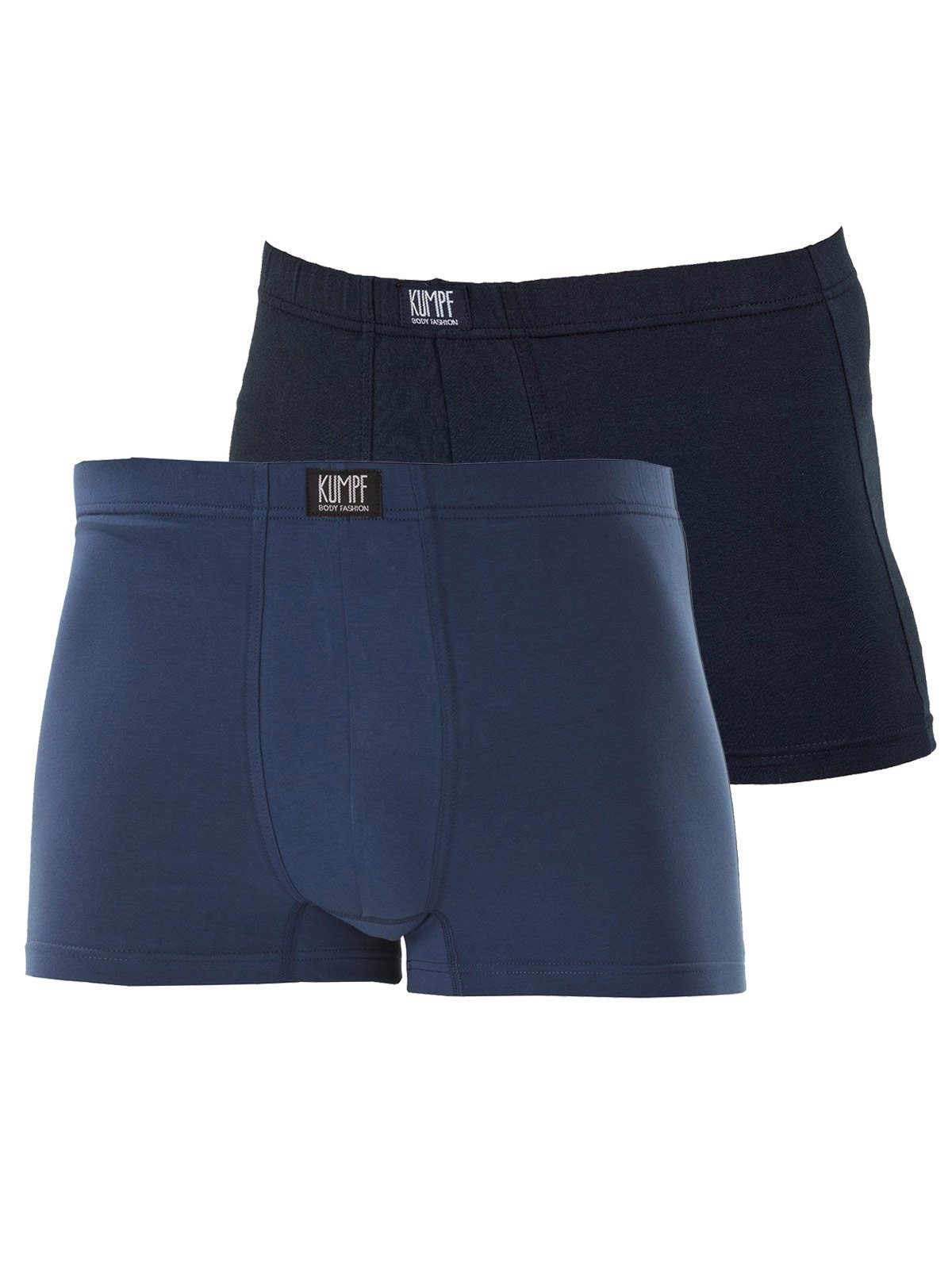 2er navy darkblue Markenqualität Sparpack Cotton Pants KUMPF 2-St) Herren hohe Retro Pants Bio (Spar-Set,