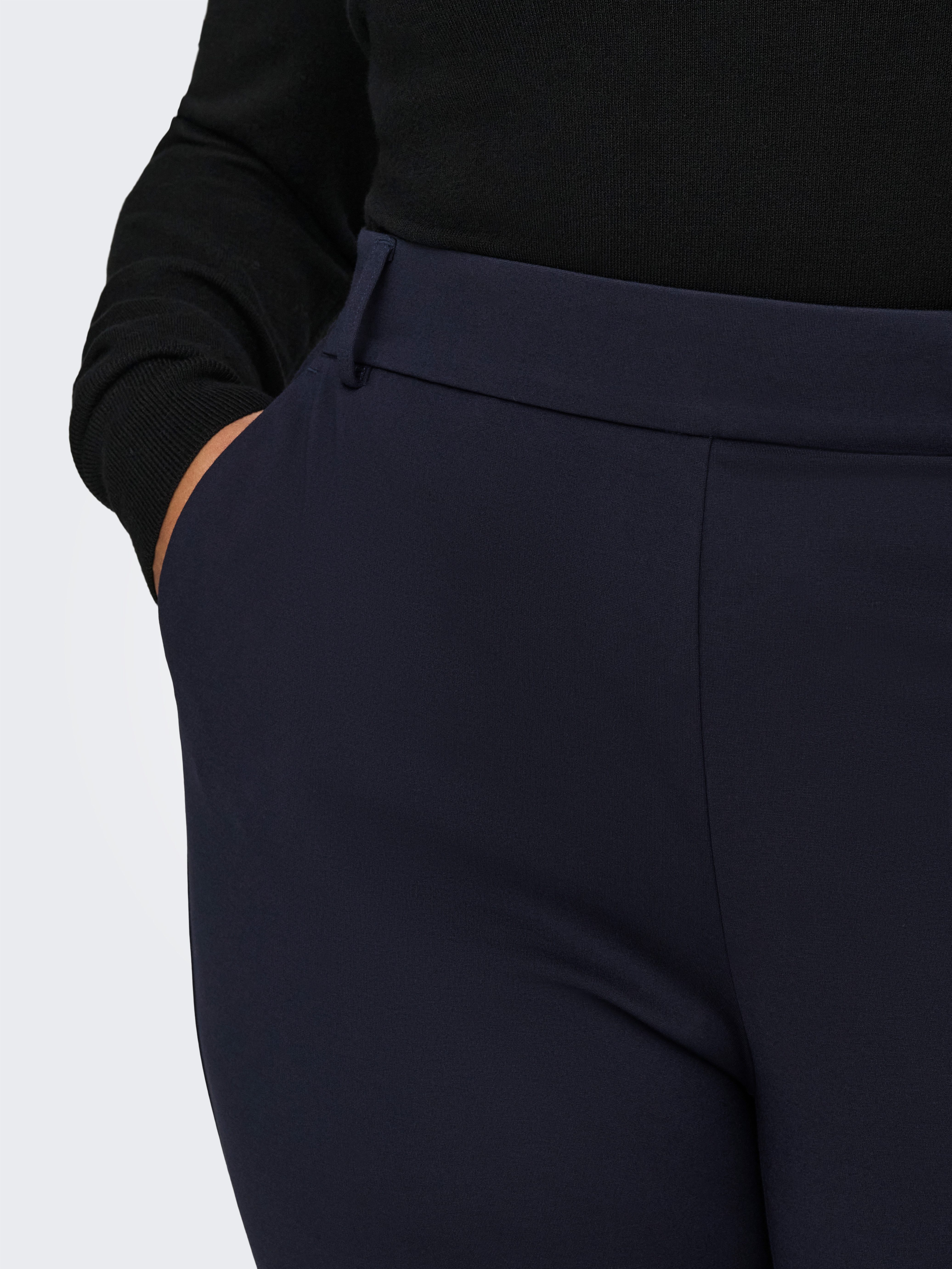 ONLY CARMAKOMA Anzughose CARGOLDTRASH LIFE MW STRAIGHT PANT NOOS Viskosemischung, Regular Waist