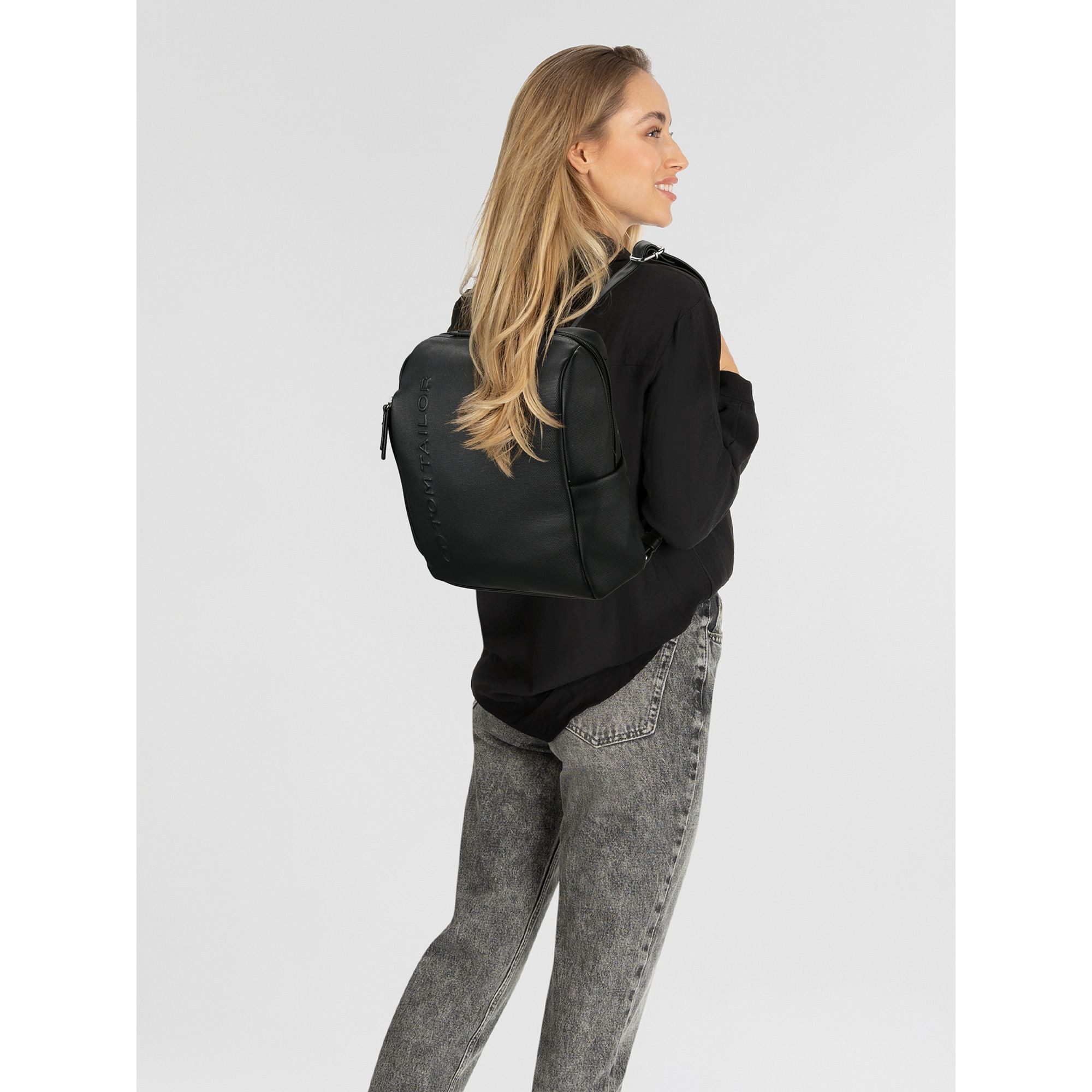 TOM TAILOR Cityrucksack Rosa, Polyurethan