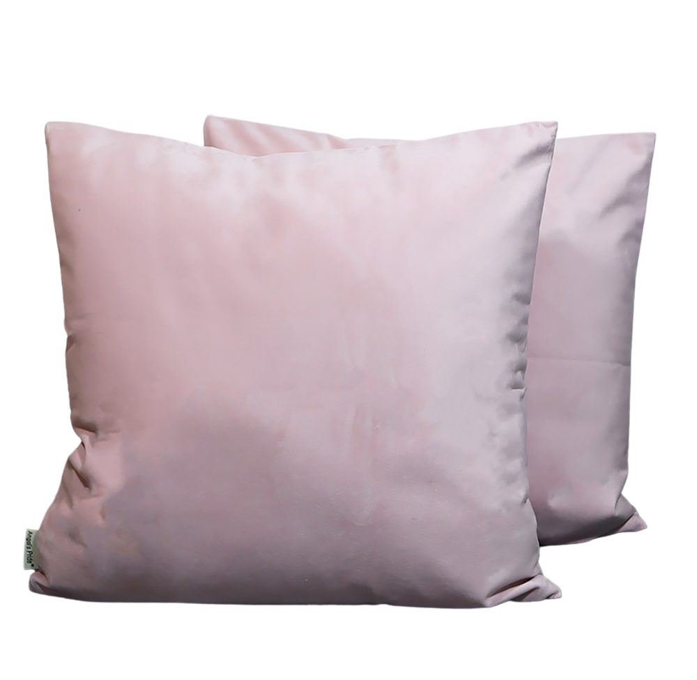 Kissenhüllen »2er Set Samt Kissenbezüge Einfarbig Rosa oder Weiß 45X45cm«,  Angel's Pride, 2 Stück mit verstecktem Reißverschluss online kaufen | OTTO