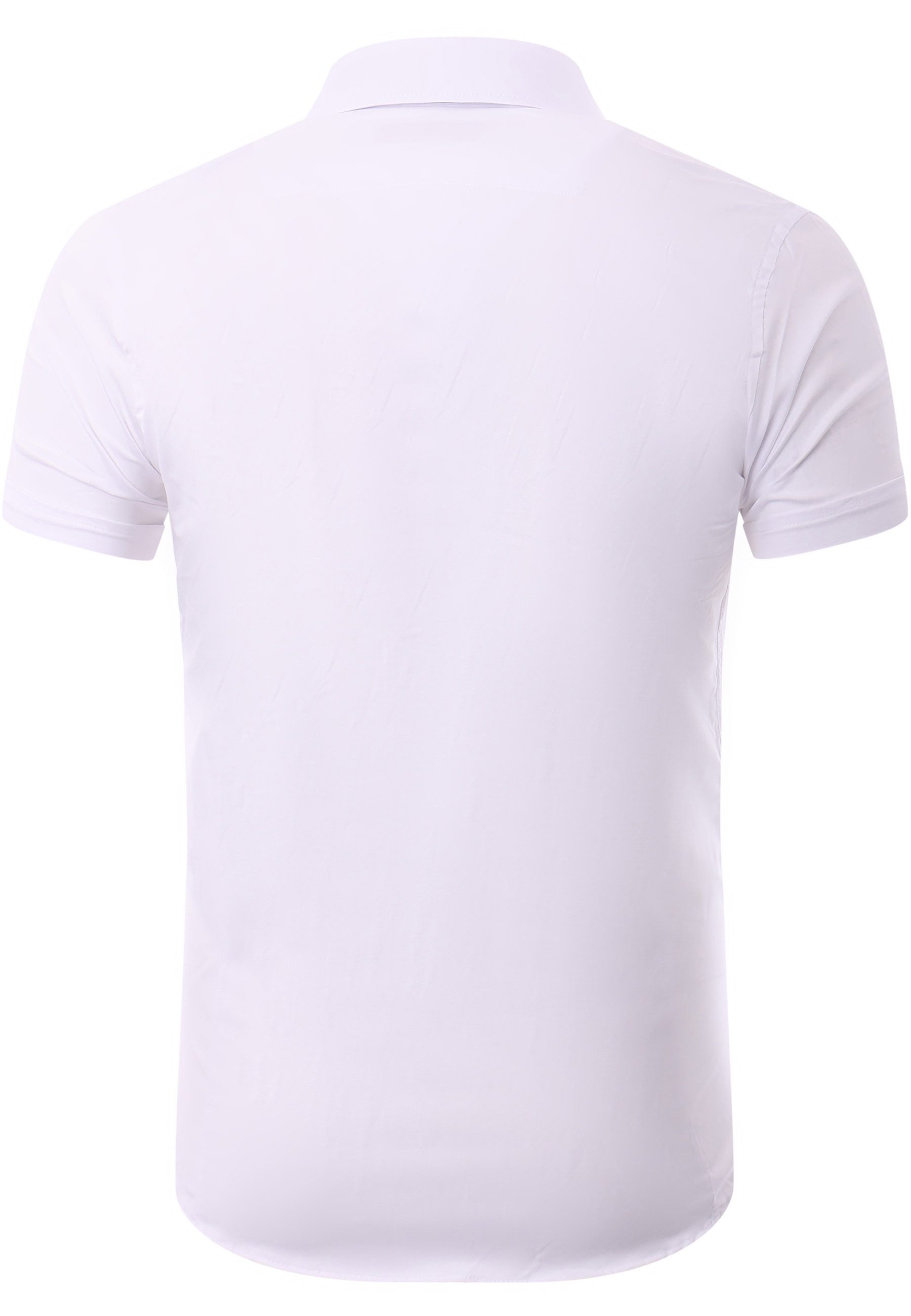 Reslad Kurzarmhemd Reslad Hemd Herren Kurzarm Einfarbig RS-7025 (Kurzarmhem günstig online kaufen