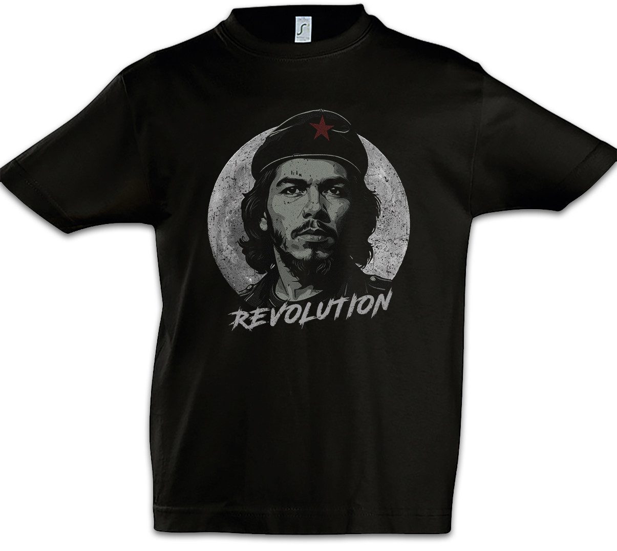 Print-Shirt Che Moon Kinder T-Shirt Guerilla Cuba Castro Portrait Guevara Ernesto
