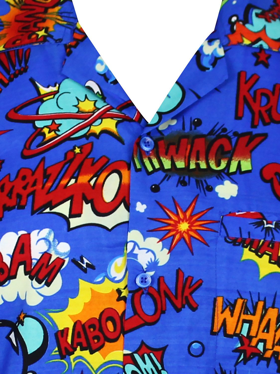 King Kameha Hawaiihemd Boom-Bang Funky Hawaii-Hemd Herren Kurzarm Front-Tas günstig online kaufen