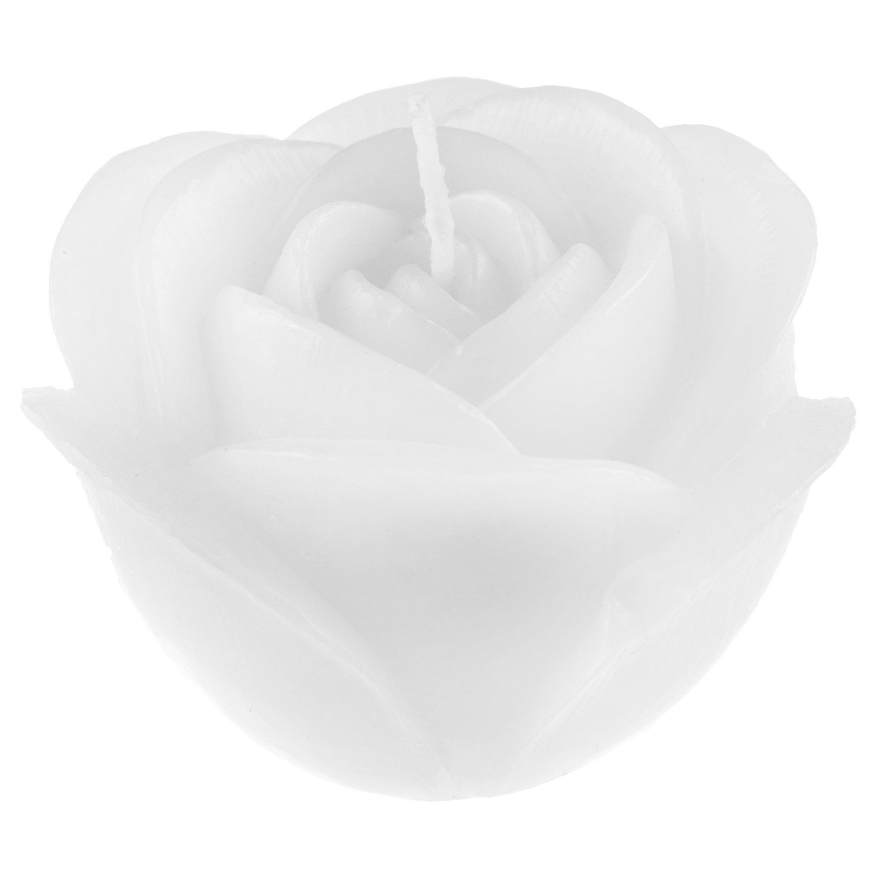 Santex Formkerze Kerze in Rosenform, Ø7cm x 4,5cm. Rosenkerze, Geschenk