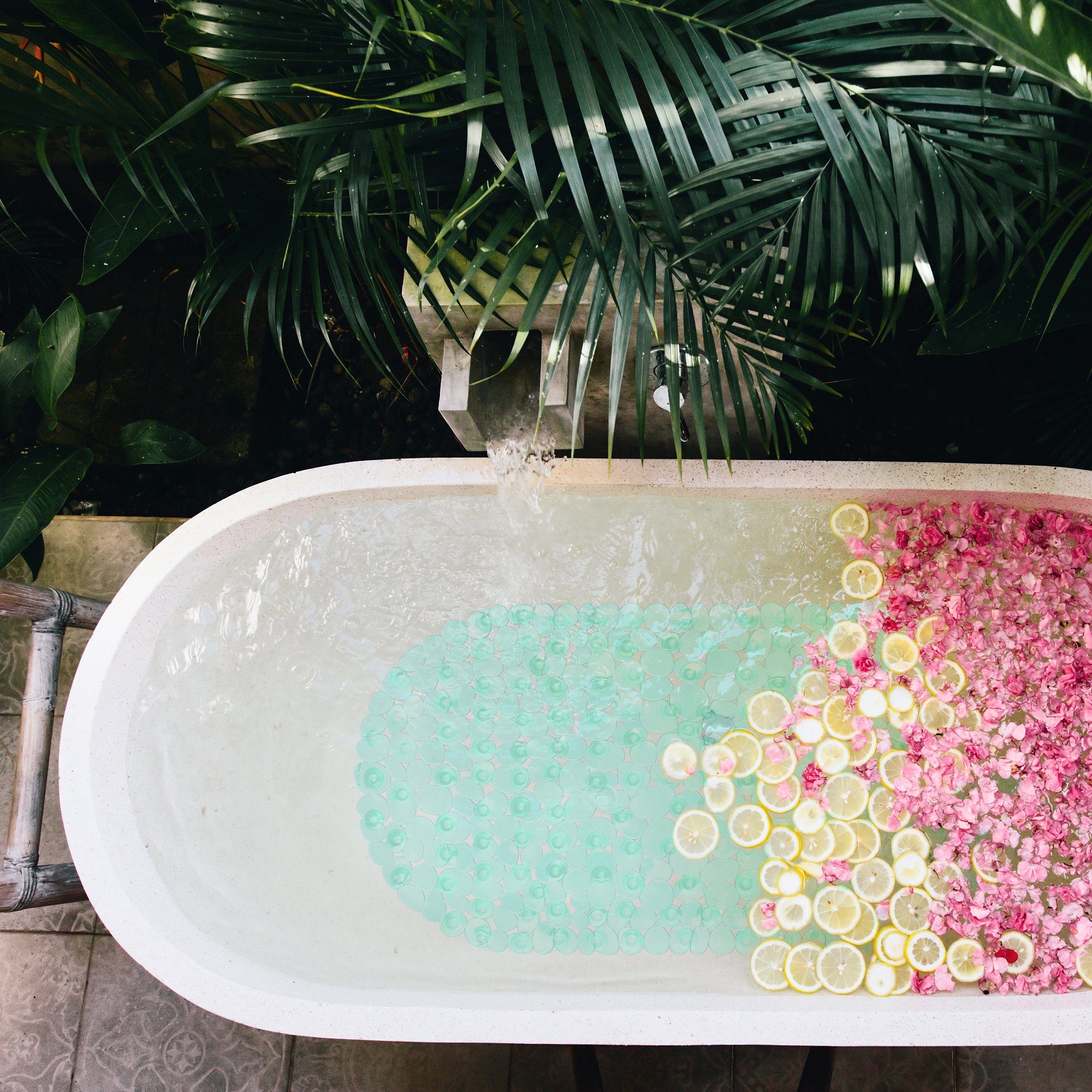 relaxdays Badematte Badewannenmatte Steinoptik bunt, Höhe günstig online kaufen