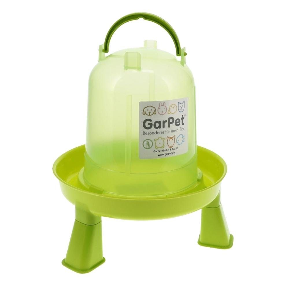 GarPet Wasserspender Geflügeltränke mit Füße grün 1,5 L 1.5 l