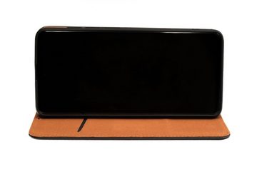 JAMCOVER Handyhülle Echt Leder Bookcase - Handytasche für Apple iPhone 14 Pro Max (17 cm/6,7 Zoll), Kartenfach und Standfunktion
