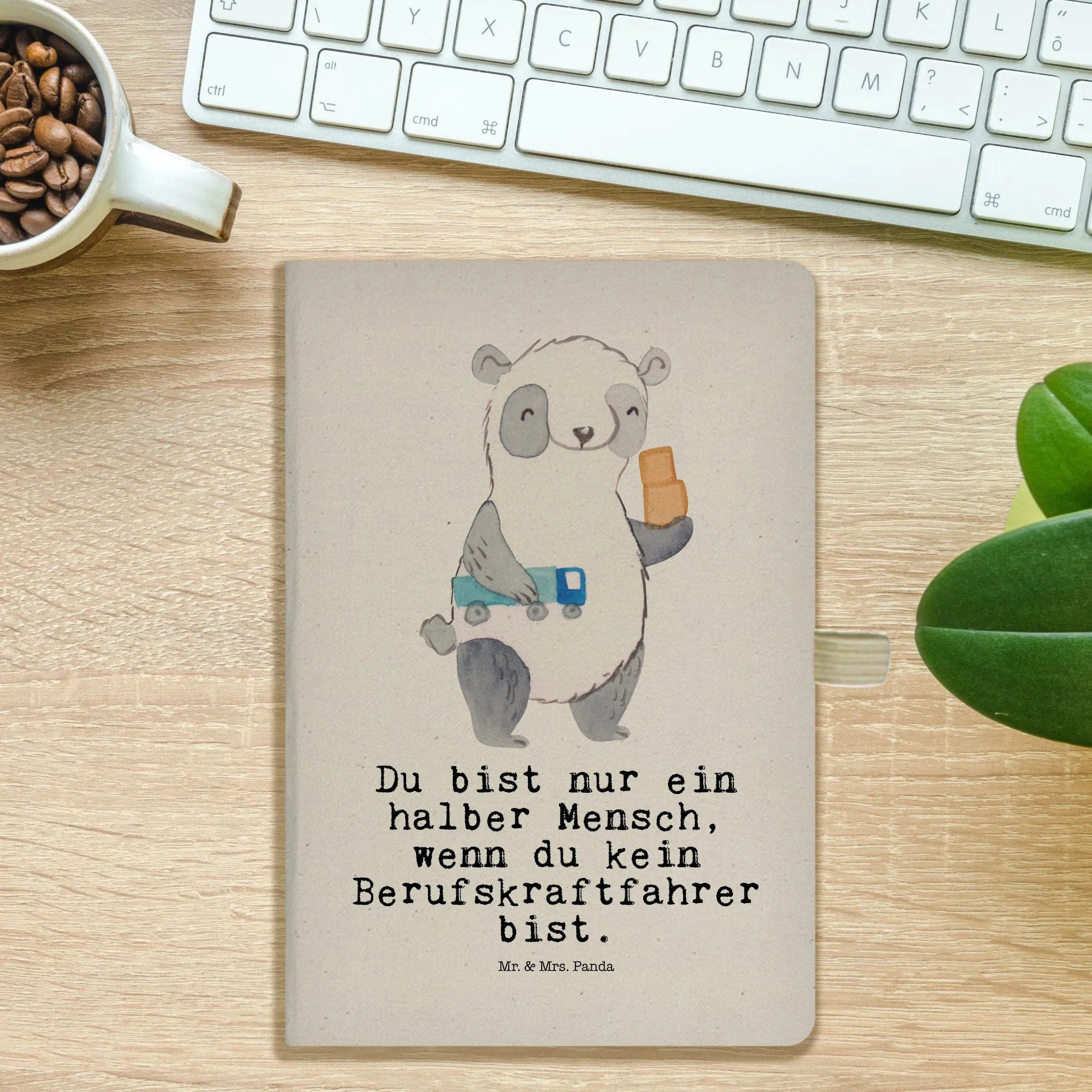 Thumbnail - Mr. & Mrs. Panda Notizbuch Berufskraftfahrer Herz - Transparent - Geschenk, A5 Notizbuch Geschen Mr. & Mrs. Panda, Inspi...