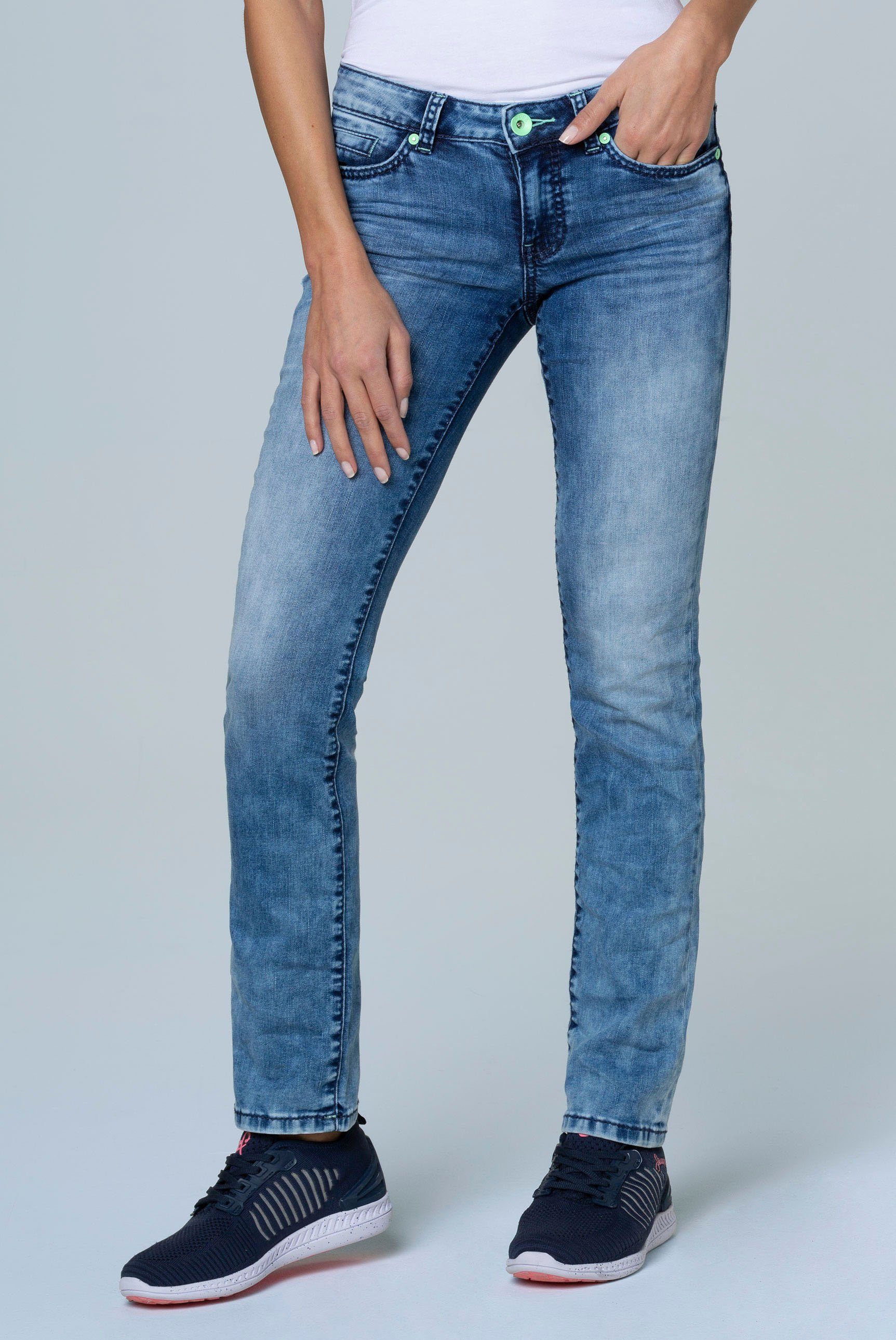 SOCCX Slim-fit-Jeans »RO:MY« mit toller Sun Used Waschung online kaufen |  OTTO
