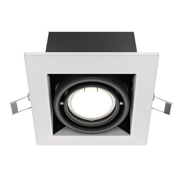 click-licht Einbauleuchte Einbauleuchte Metal in Schwarz und Weiß GU10 1-flammig, keine Angabe, Leuchtmittel enthalten: Nein, warmweiss, Einbaustrahler, Einbauleuchte