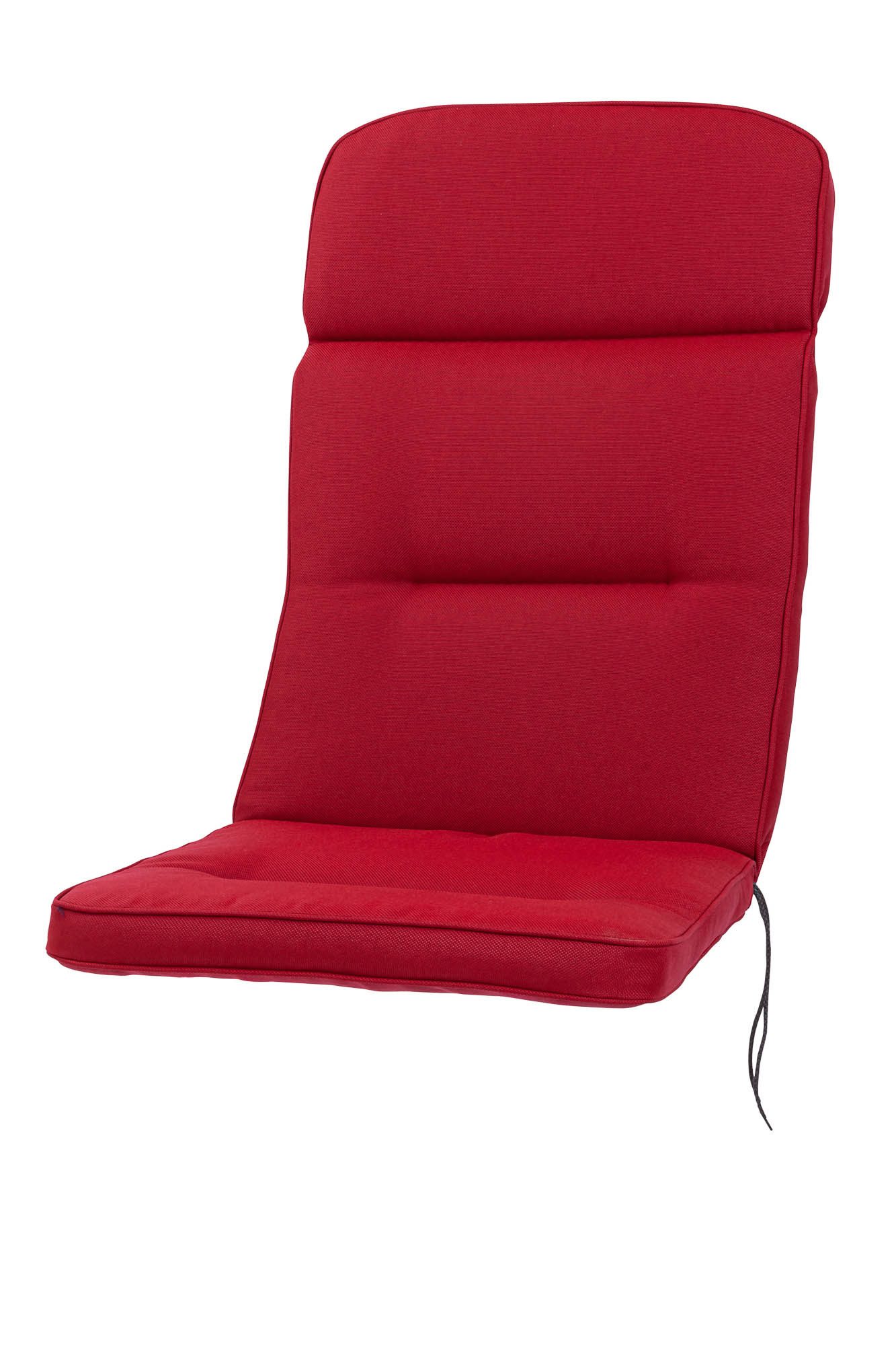 KETTtex Hochlehnerauflage Hochlehner Alicante 2313 rot 120x50x8 cm wasserabweisend lichtecht, (1 St)