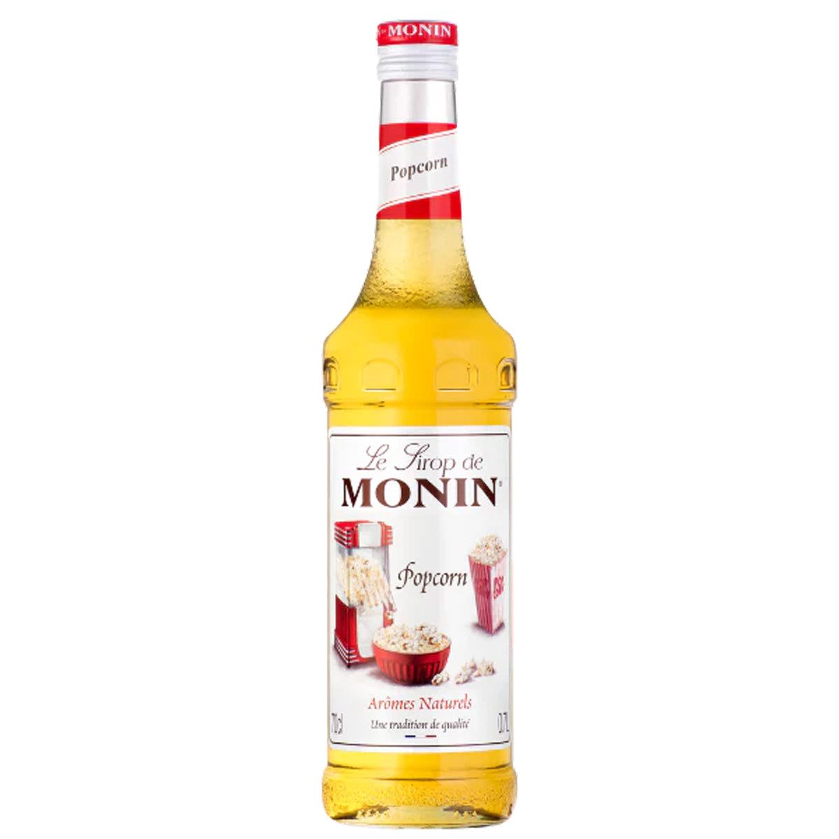 MONIN Getränke-Sirup, Monin Popcorn Sirup fuer Kaffee und Milch aromatisch lecker 700 ml