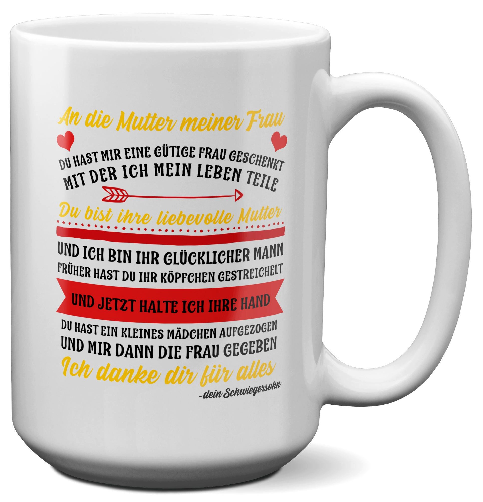 22Feels Tasse Schwiegermama Geschenk von Schwiegersohn Schwiegermutter