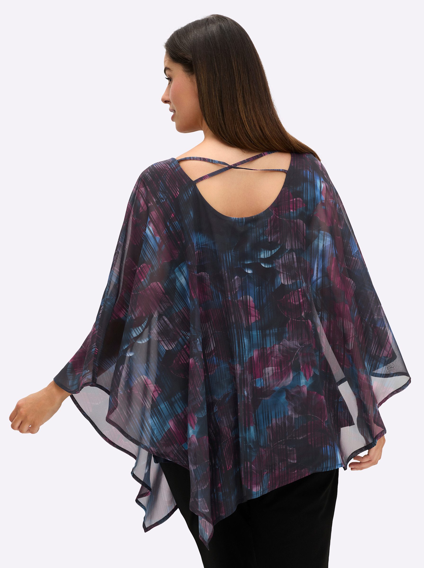 Sheego Klassische Bluse Tunika Ärmellos günstig online kaufen