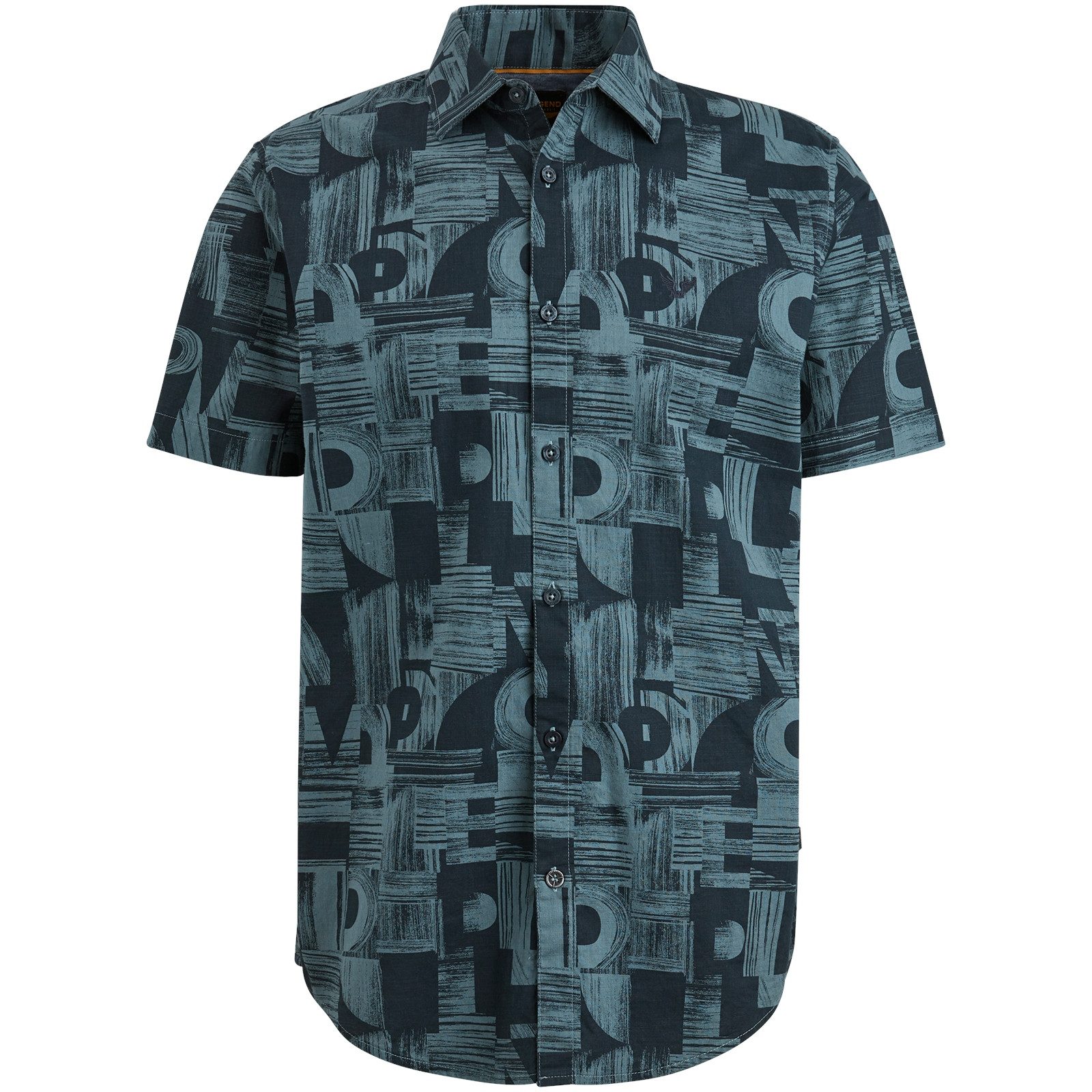 PME LEGEND Langarmhemd Short Sleeve Shirt Print on Ctn Sl