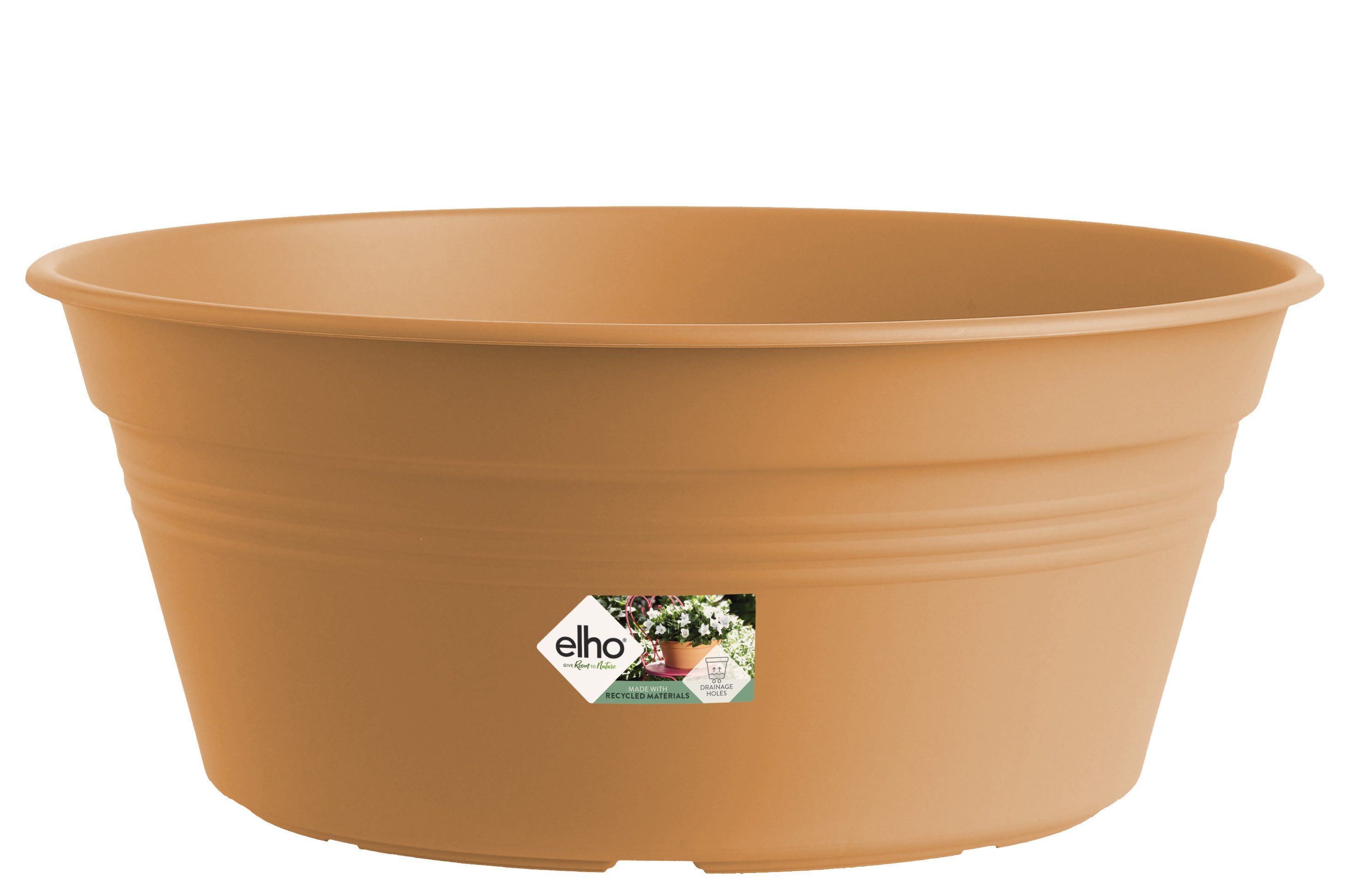 Elho Pflanzkübel green basics schale 33cm mild terra