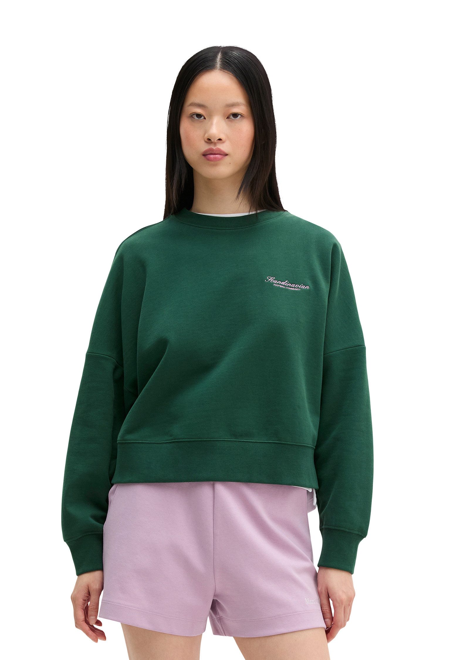 Marc O'Polo Sweatshirt mit gepeachter Oberfläche