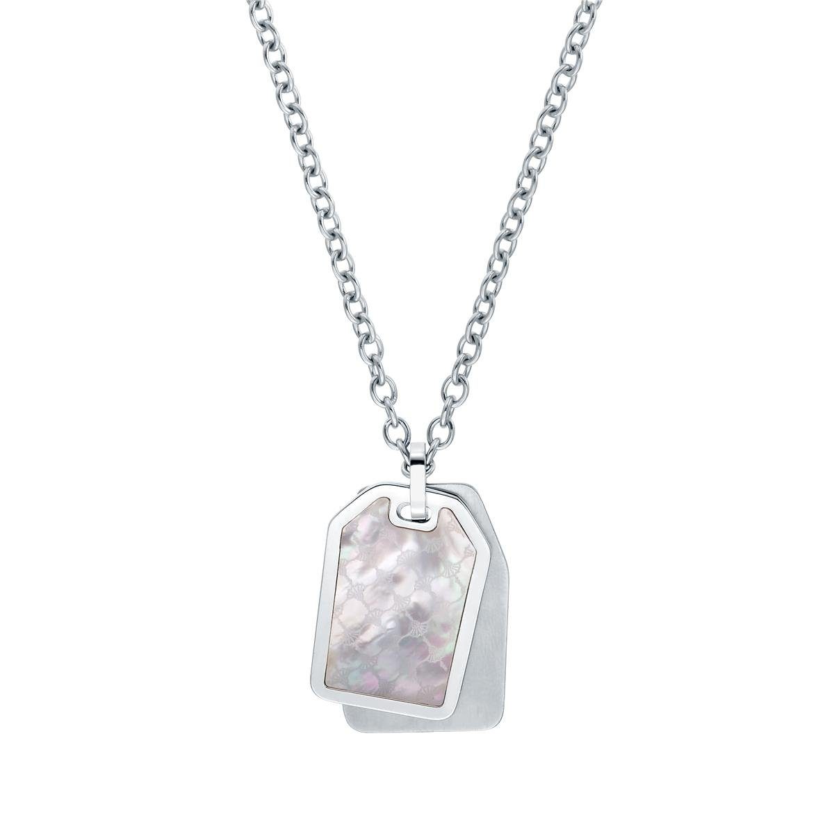 JOOP! Kette und Anhänger Set JOOP! Herren Halskette Edelstahl mit Perlmutt 2035908