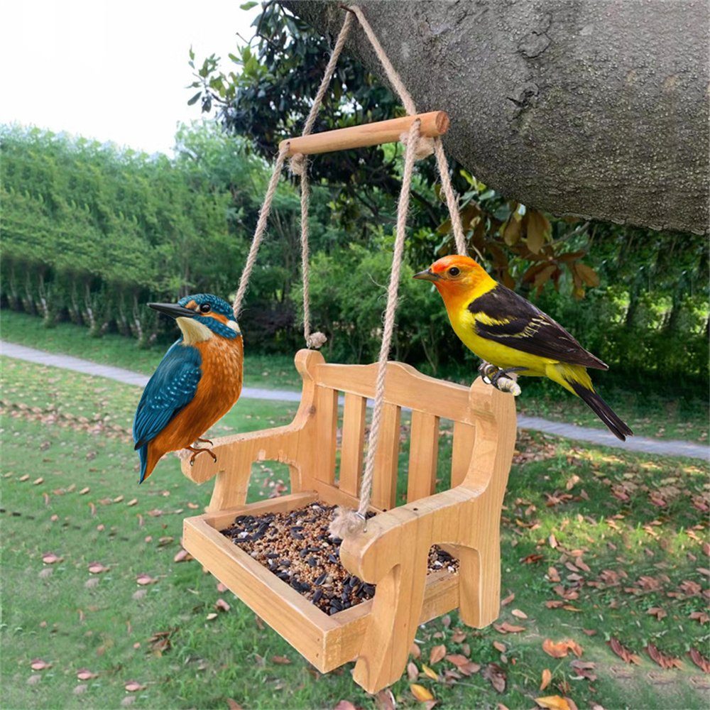 aus Vogelfütterung Hängende Holz Vogelhaus für den Vogelfütterung, Rouemi Garten